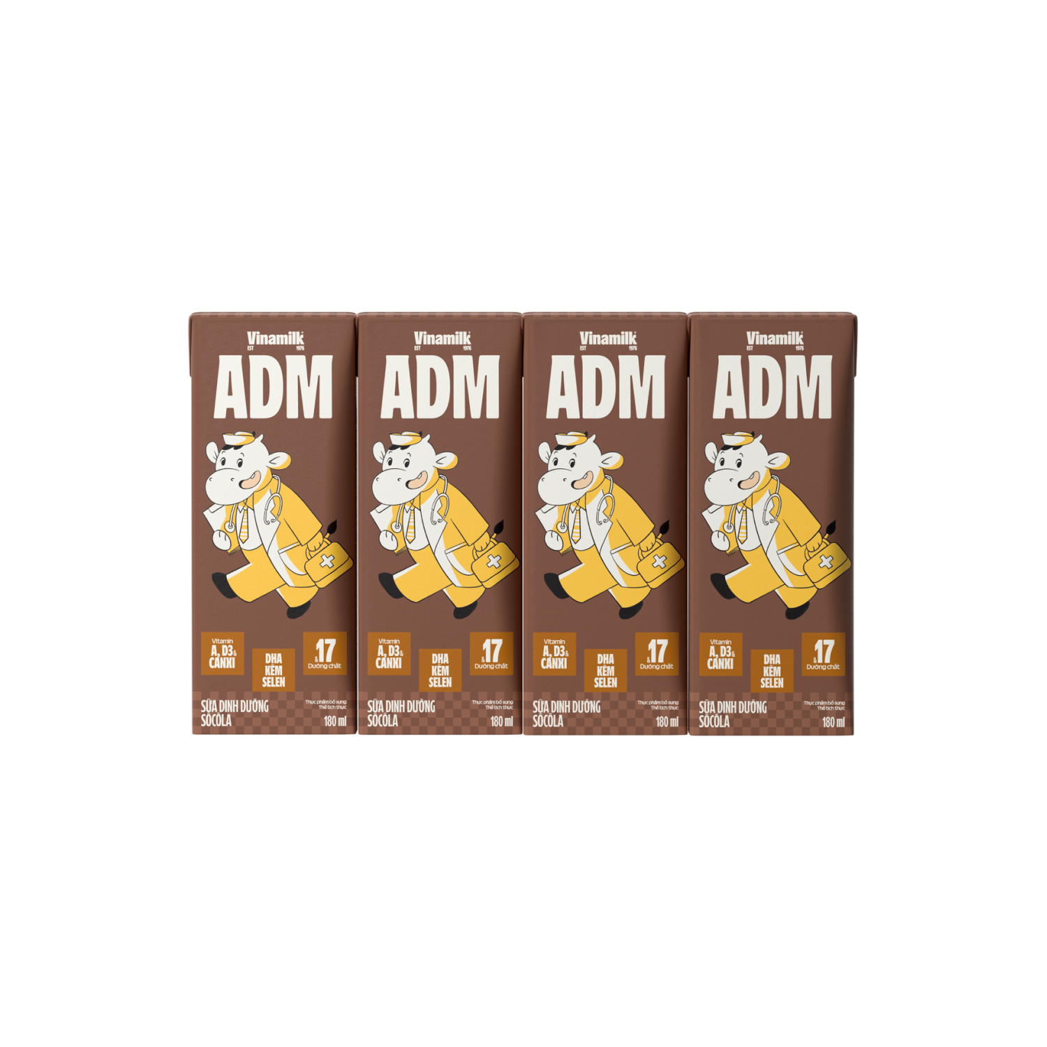 Sữa dinh dưỡng ADM Sôcôla 180ml