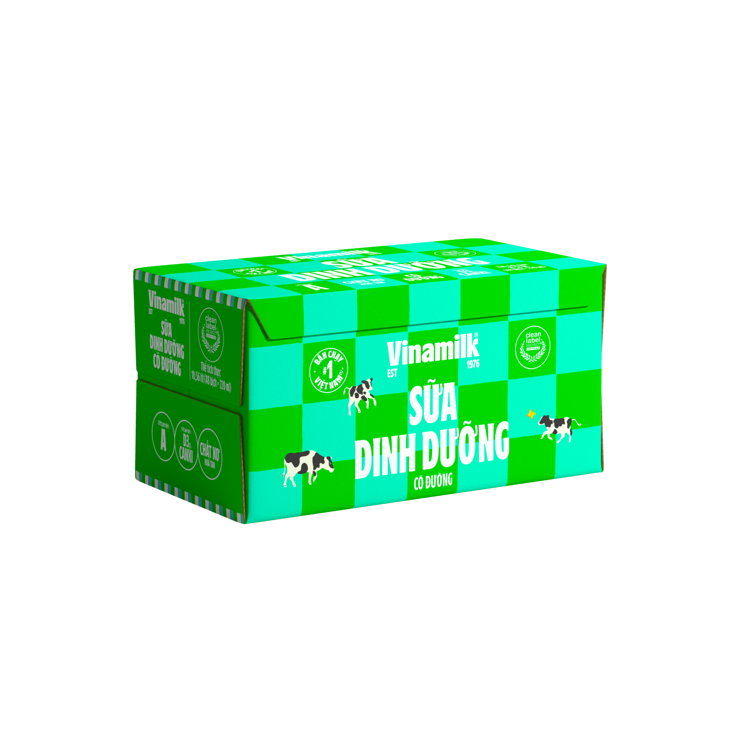 Sữa dinh dưỡng Vinamilk Có đường 220ml