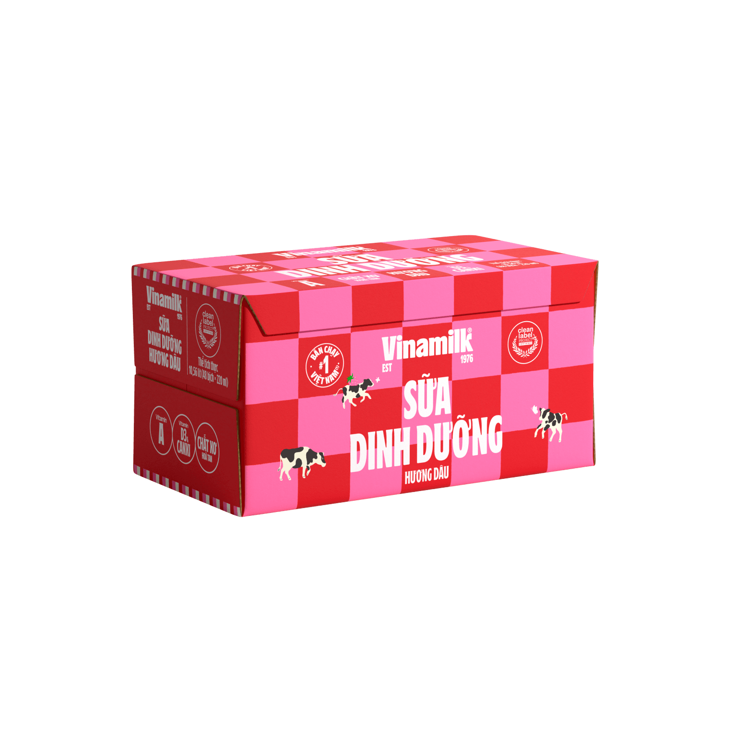 Sữa dinh dưỡng Vinamilk Hương Dâu 220ml