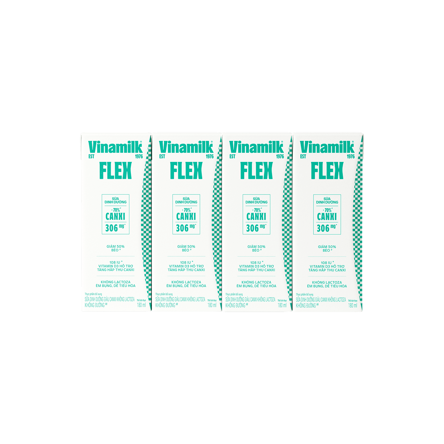 Sữa dinh dưỡng Vinamilk Flex Giàu Canxi Không Lactoza 180ml