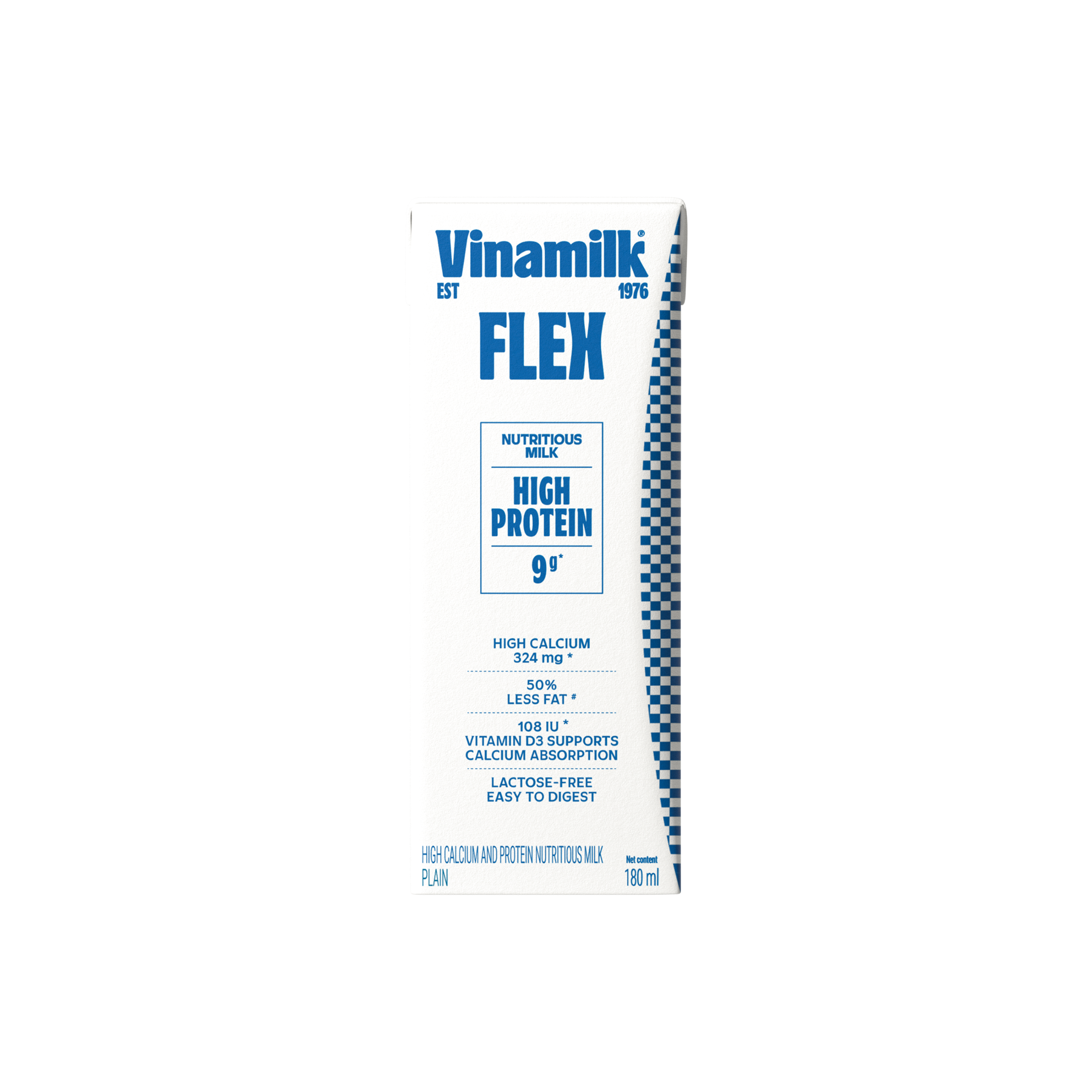 Sữa dinh dưỡng Vinamilk Flex Giàu Canxi Cao Đạm 180ml