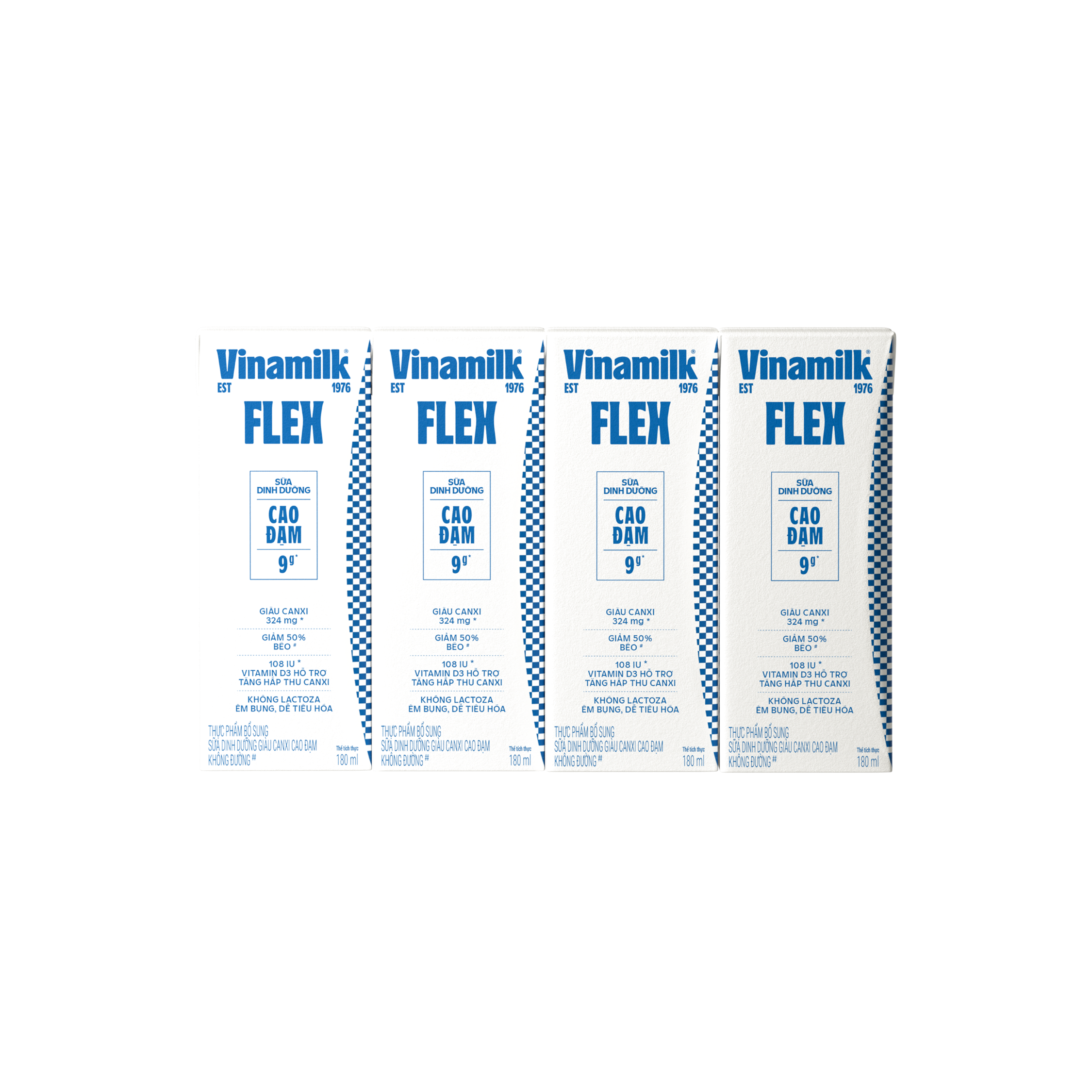 Sữa dinh dưỡng Vinamilk Flex Giàu Canxi Cao Đạm 180ml