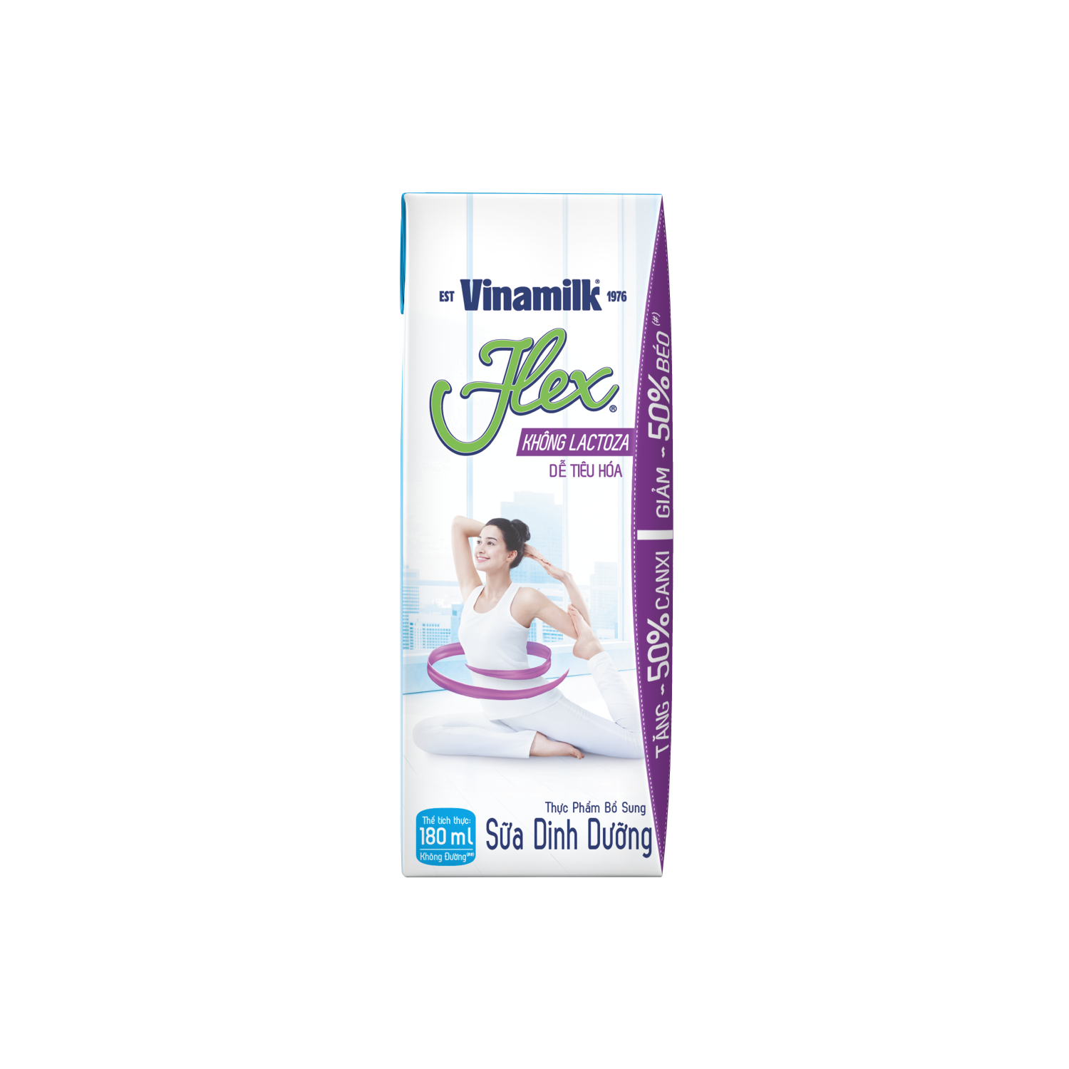 Sữa dinh dưỡng Flex Không lactose 180ml Thùng 48 hộp