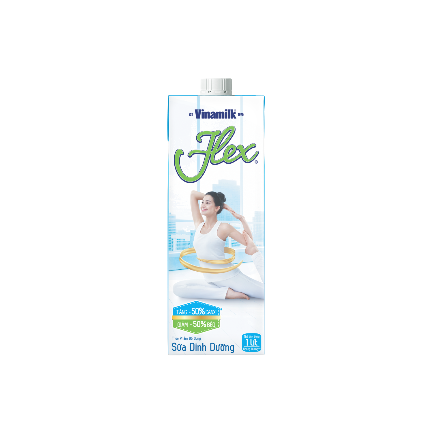 Sữa dinh dưỡng Flex Không đường 1L Thùng 12 hộp
