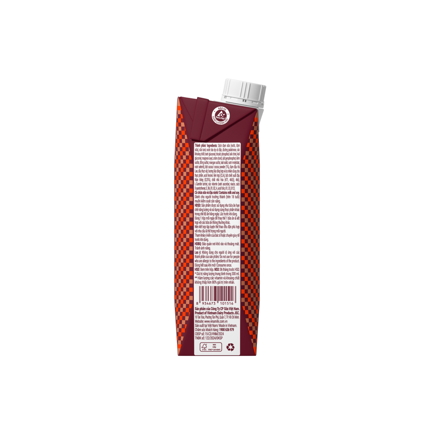 Sữa dinh dưỡng Vinamilk Tự Do Sô Cô La La 300ml