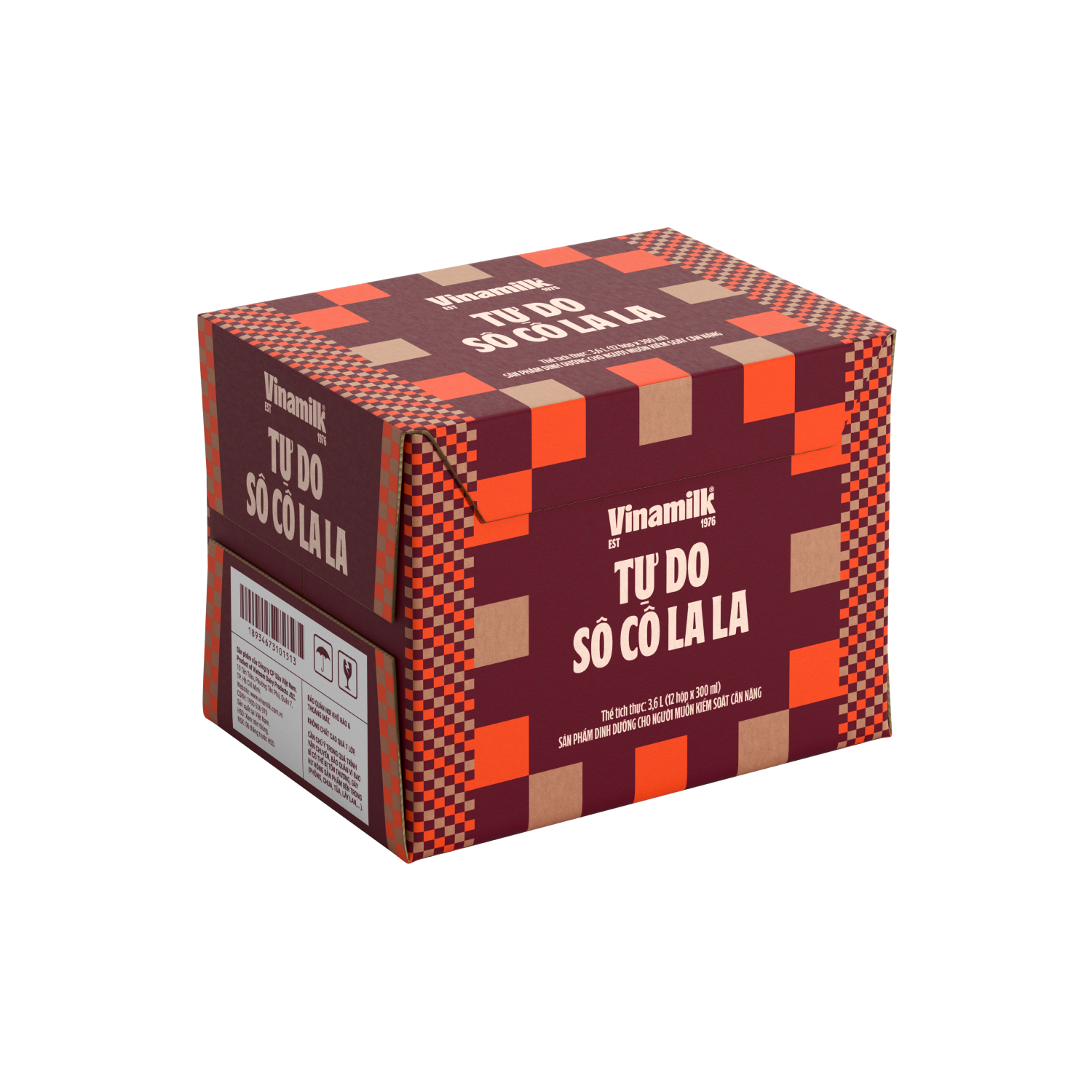 Sữa dinh dưỡng Vinamilk Tự Do Sô Cô La La 300ml
