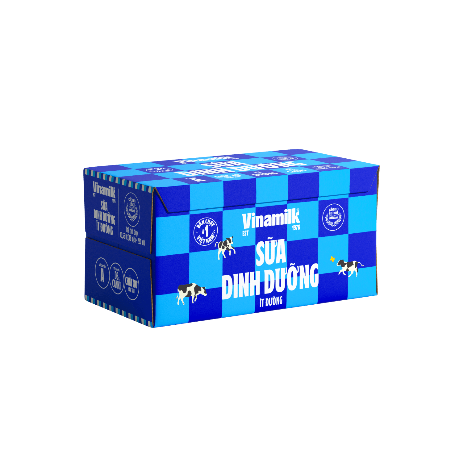 Sữa dinh dưỡng Vinamilk Ít đường 220ml