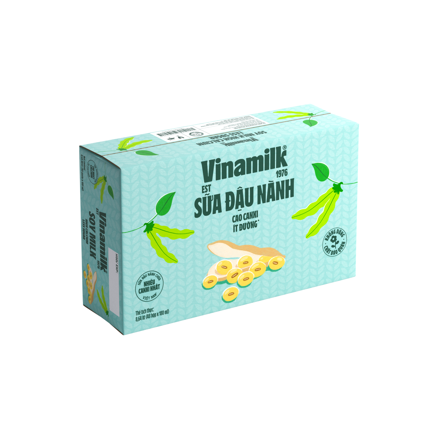 Sữa đậu nành Vinamilk Cao Canxi 180ml