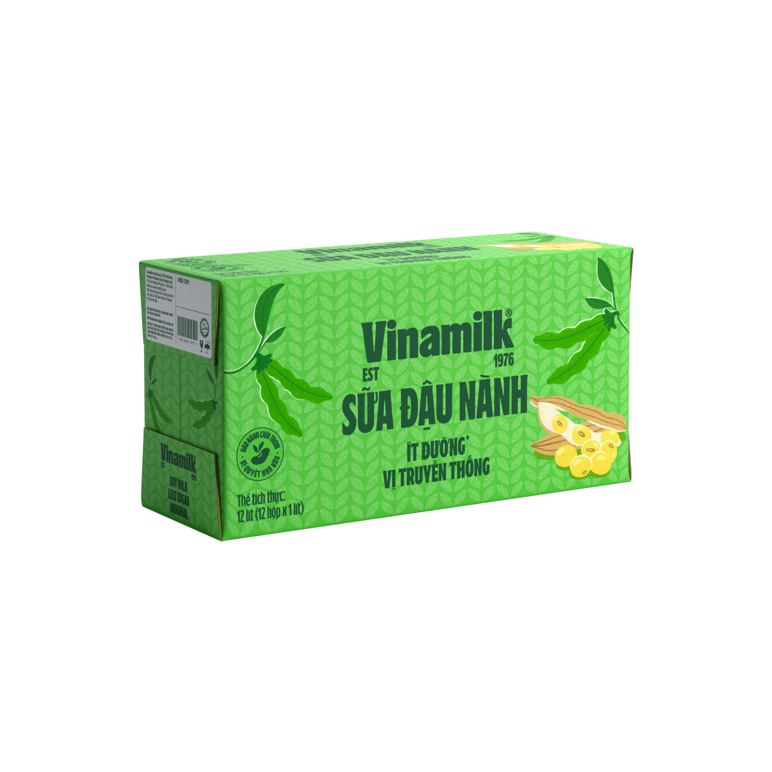 Sữa đậu nành Vinamilk Ít đường 1L