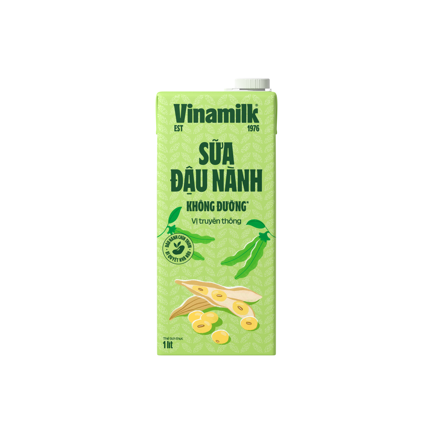 Sữa đậu nành Vinamilk Không đường 1L Thùng 12 hộp