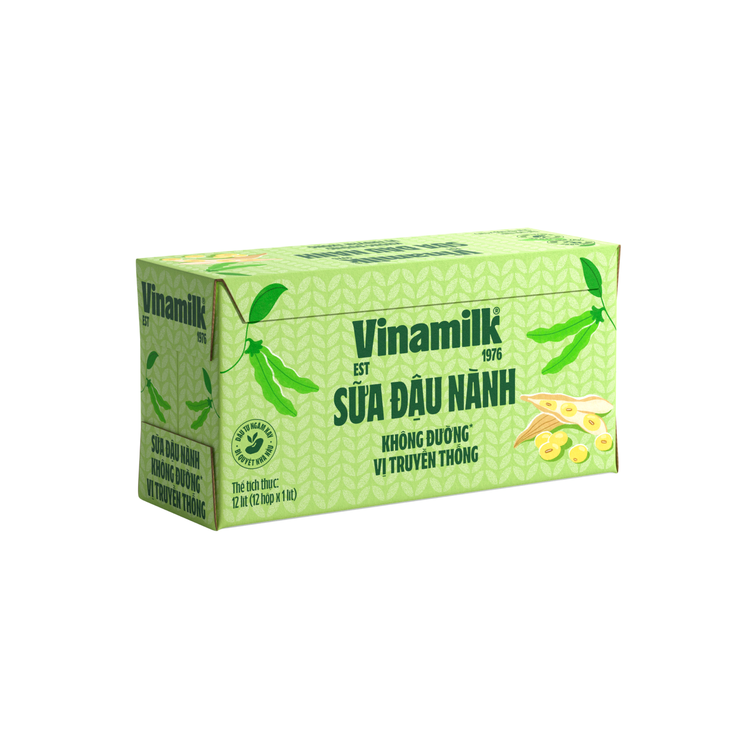 Sữa đậu nành Vinamilk Không đường 1L