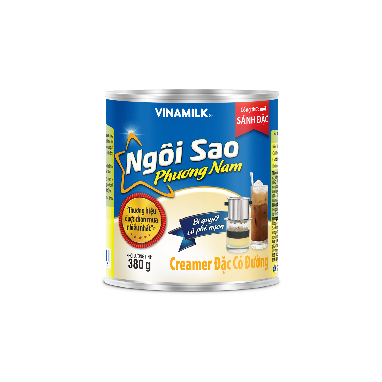 Creamer đặc Ngôi Sao Phương Nam Nhãn xanh biển 380g