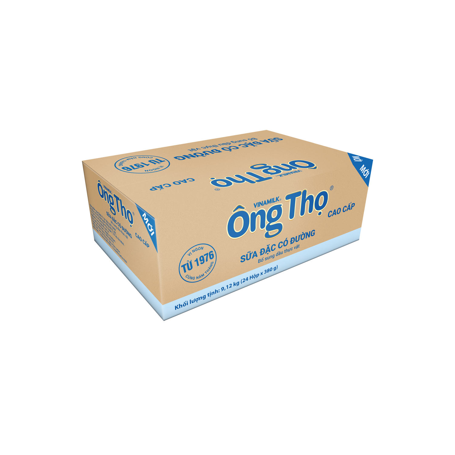 Sữa đặc Ông Thọ Nhãn xanh biển 380g hộp giấy