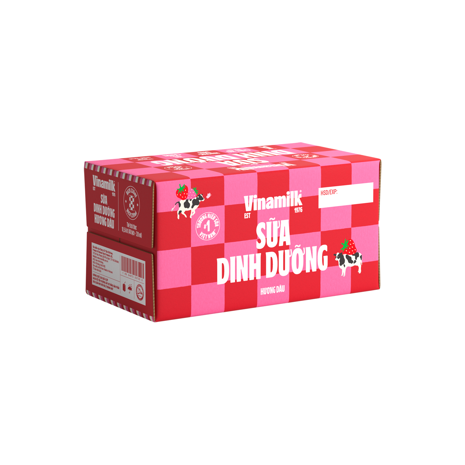 Sữa dinh dưỡng Vinamilk Hương Dâu 220ml