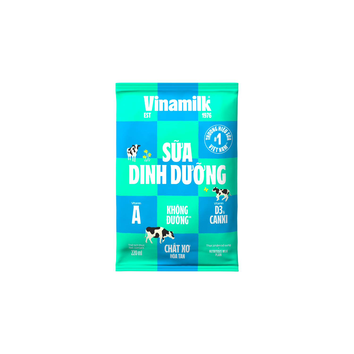 Sữa dinh dưỡng Vinamilk Không đường 220ml