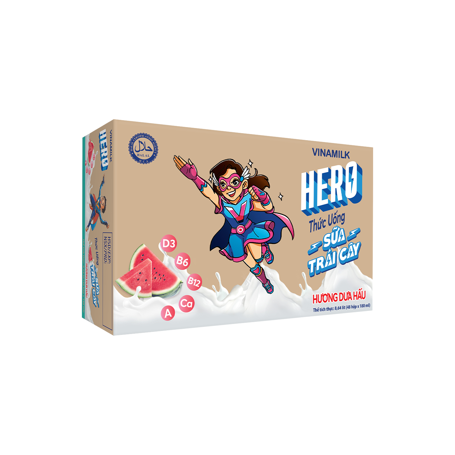 Sữa trái cây Hero Hương Dưa Hấu 180ml