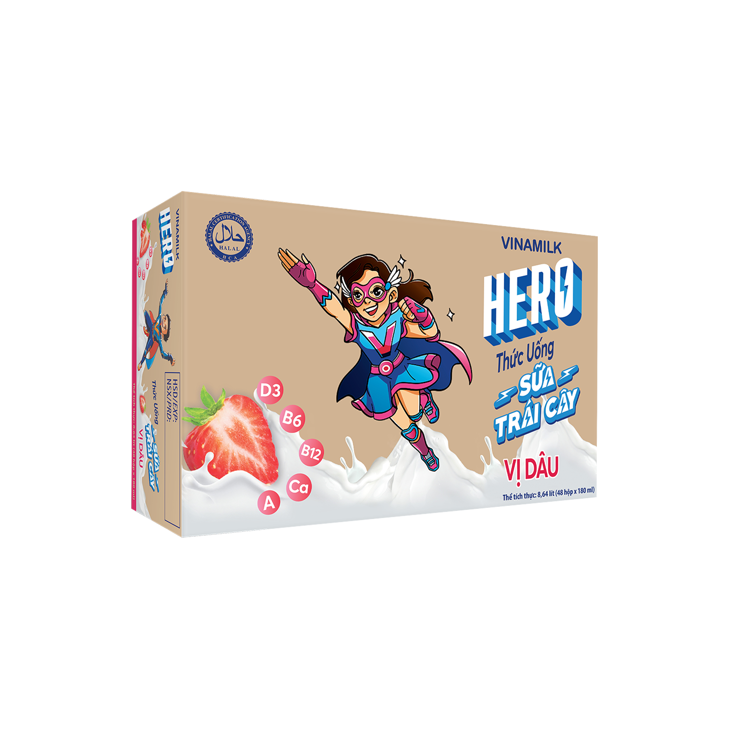 Sữa trái cây Hero Hương Dâu 180ml