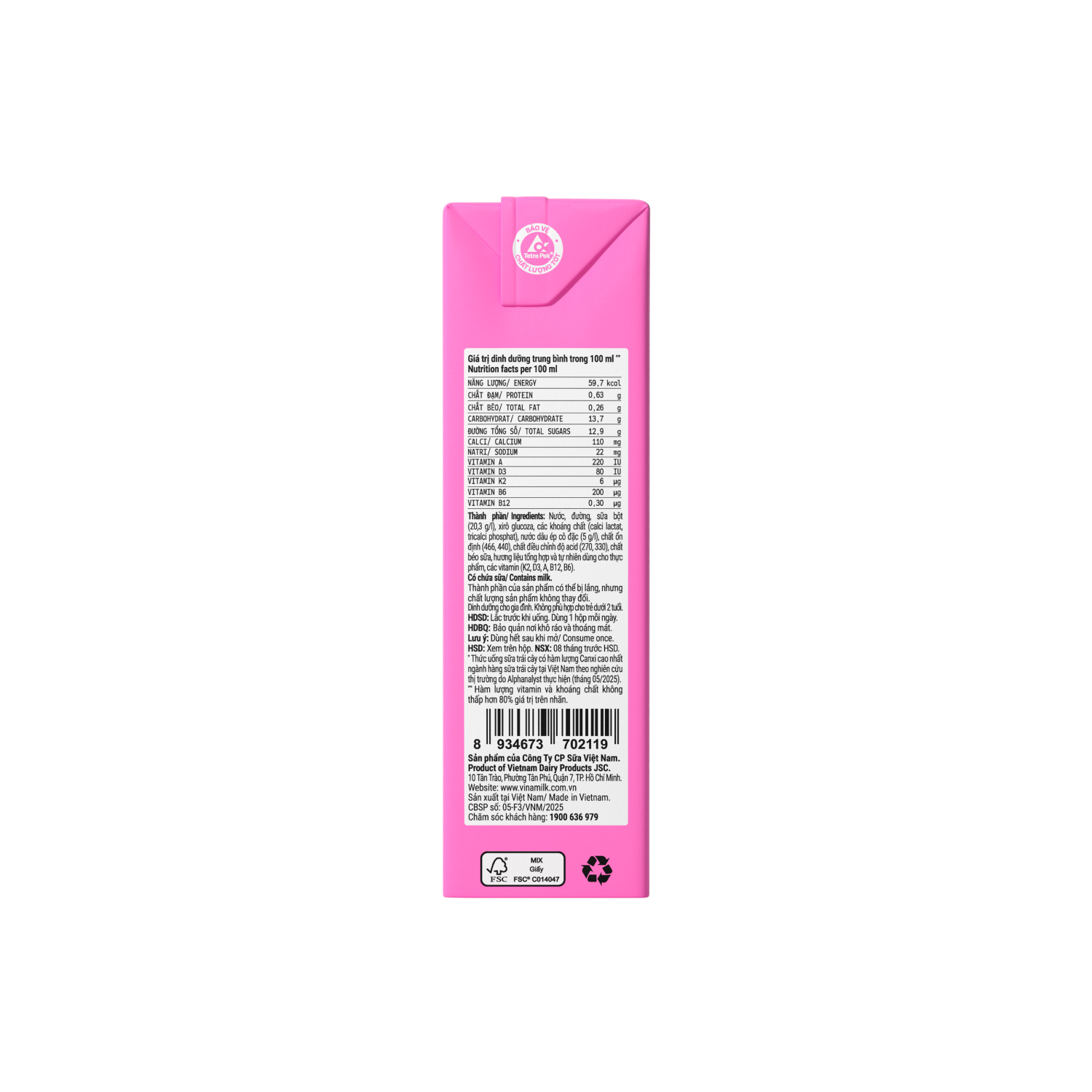 Juicy Milk Drink Susu MarshmalLow Strawberry Flavour 180ml