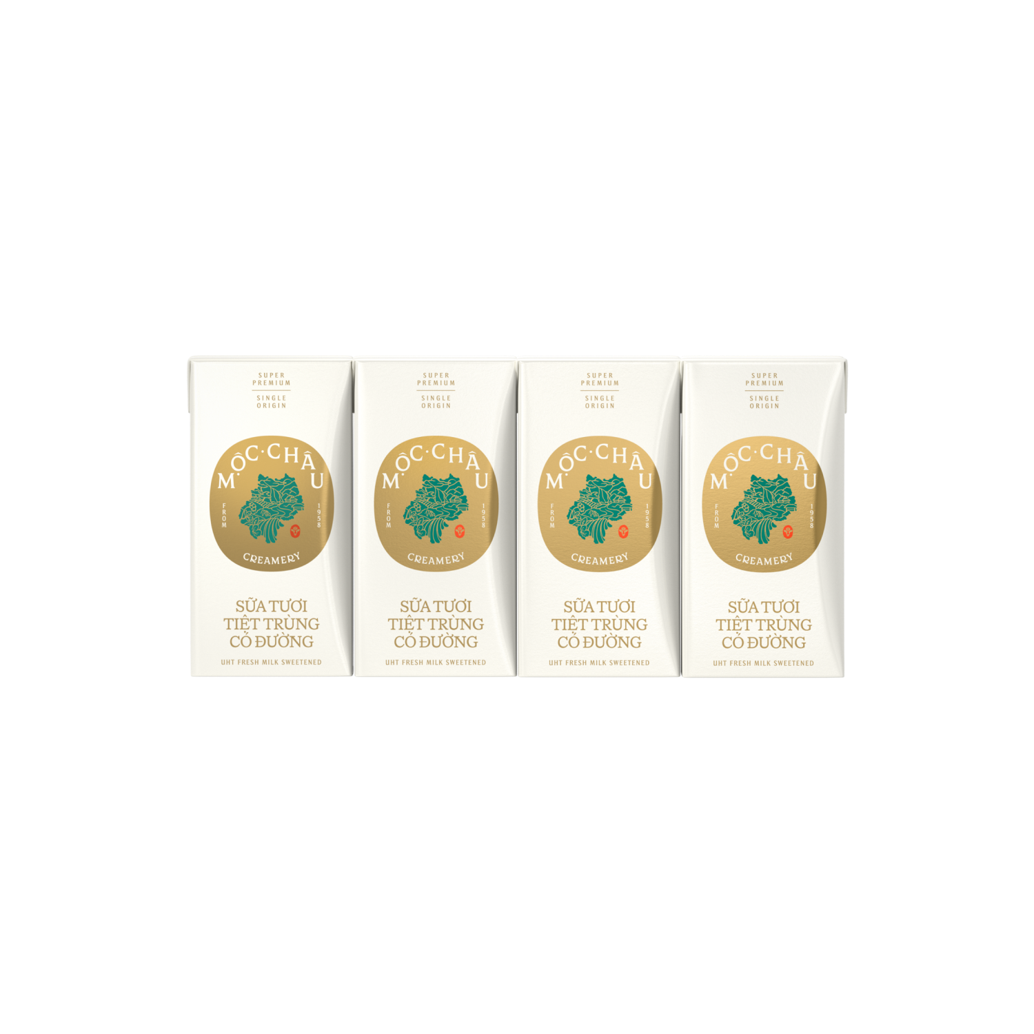 Sữa tươi tiệt trùng Mộc Châu Creamery Có đường 110ml