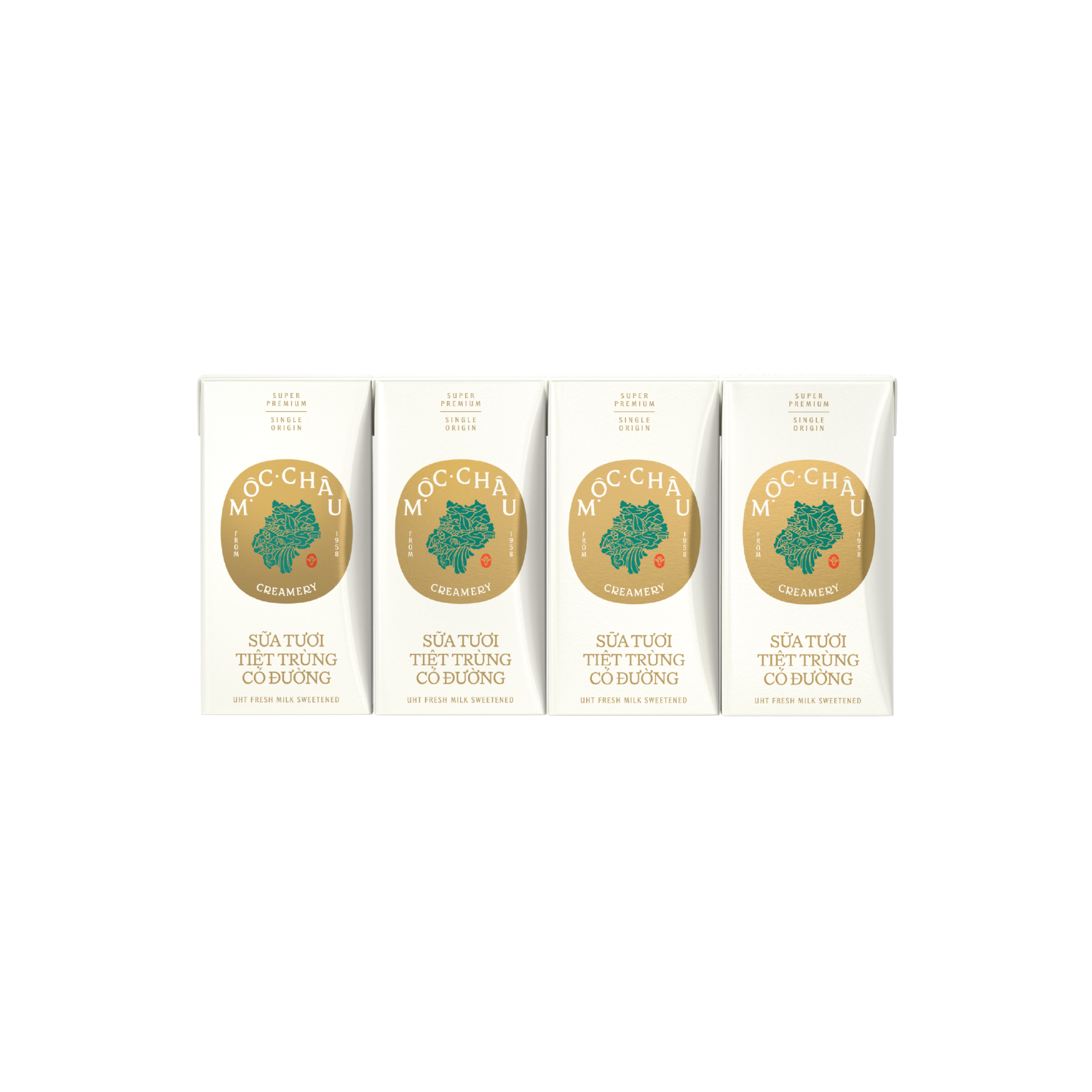 Sữa tươi tiệt trùng Mộc Châu Creamery Có đường 110ml