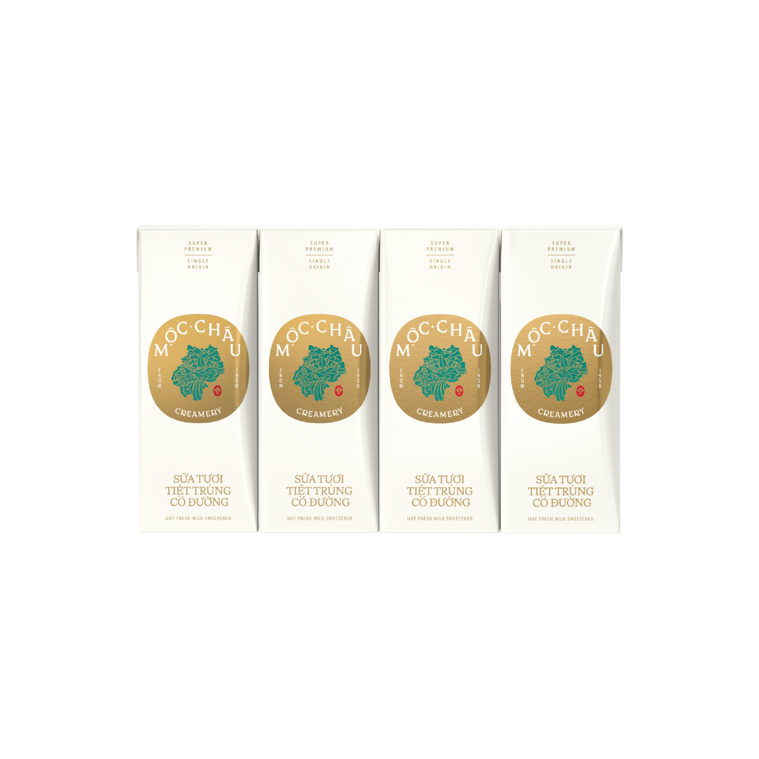 Sữa tươi tiệt trùng Mộc Châu Creamery Có đường 180ml