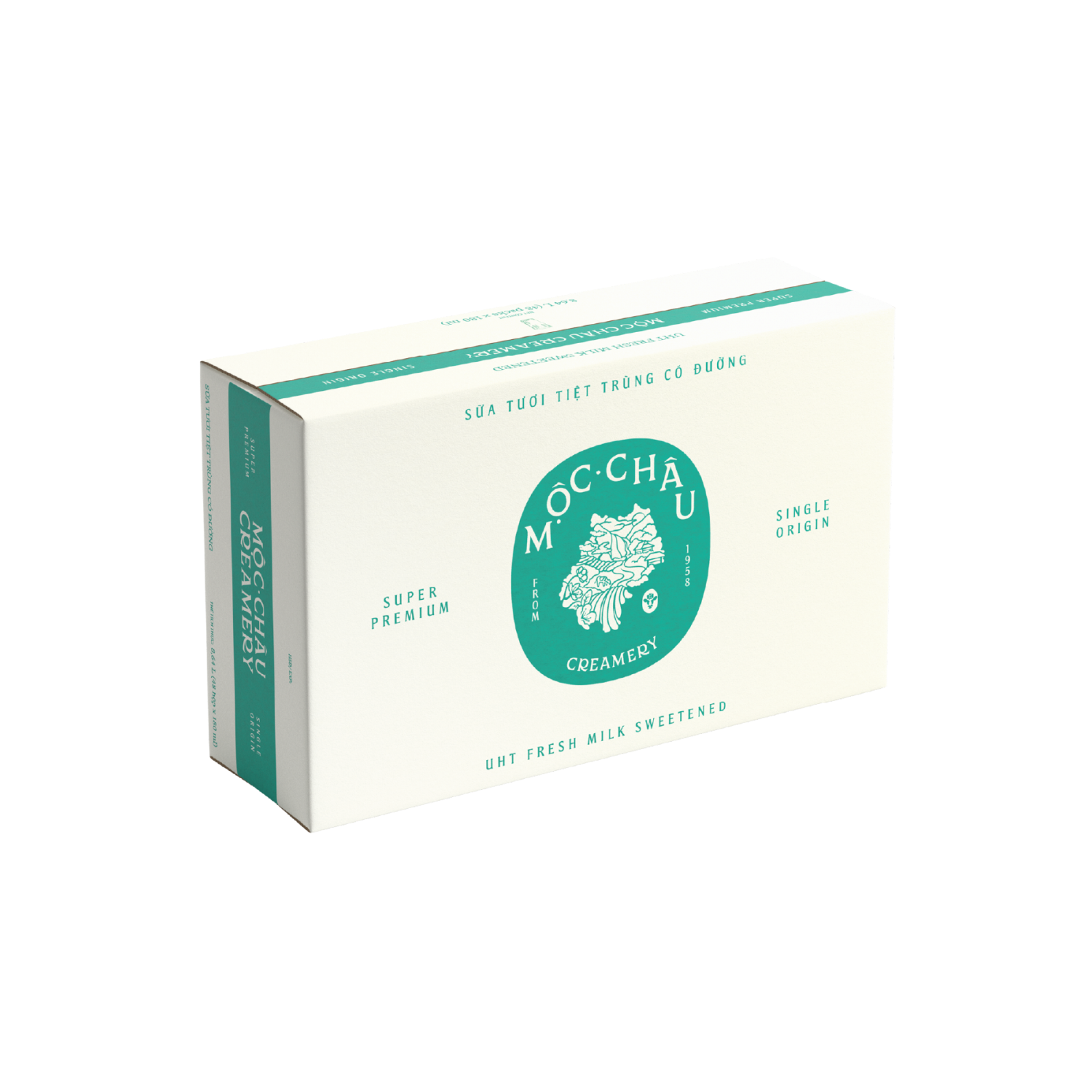 Sữa tươi tiệt trùng Mộc Châu Creamery Có đường 180ml