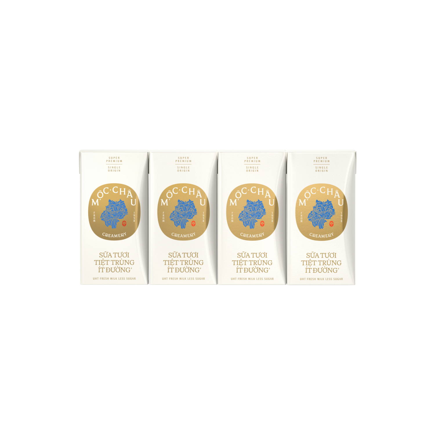 Sữa tươi tiệt trùng Mộc Châu Creamery Ít đường 110ml