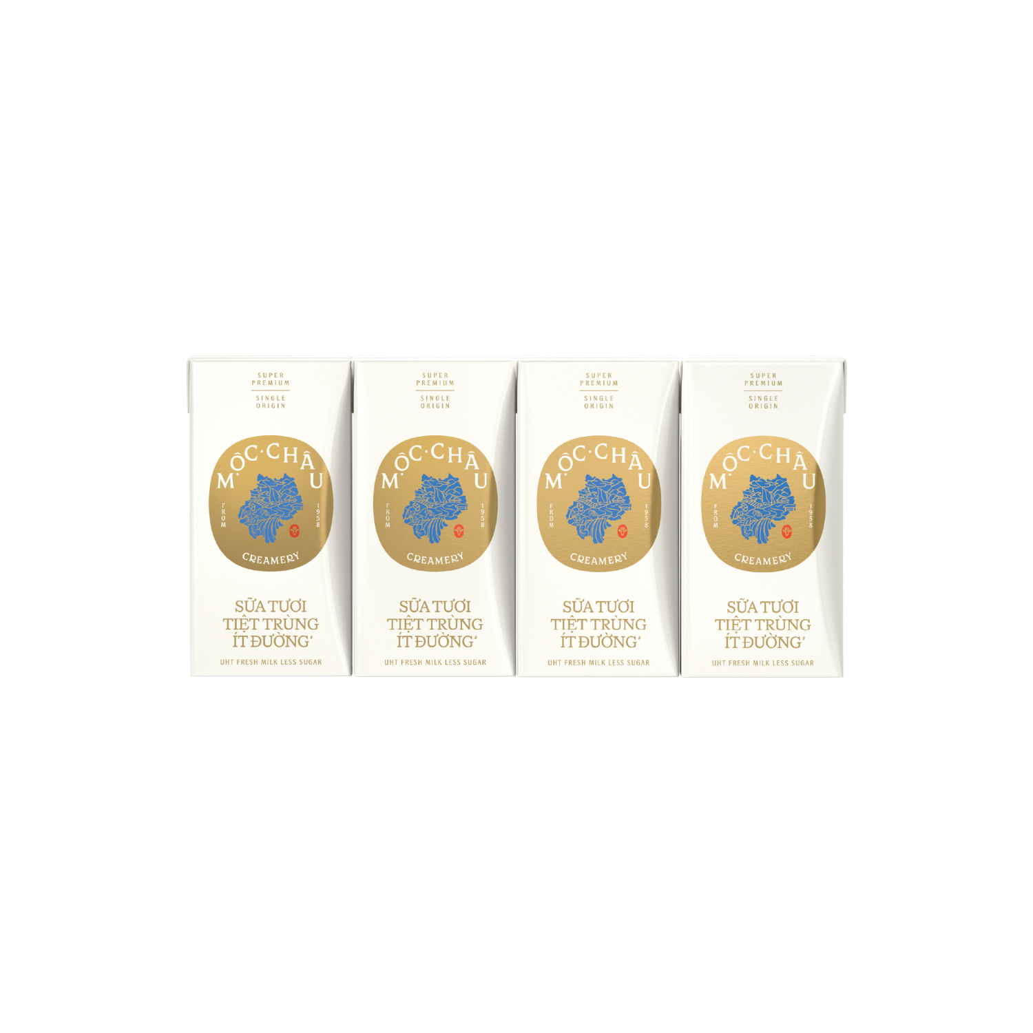 Sữa tươi tiệt trùng Mộc Châu Creamery Ít đường 110ml
