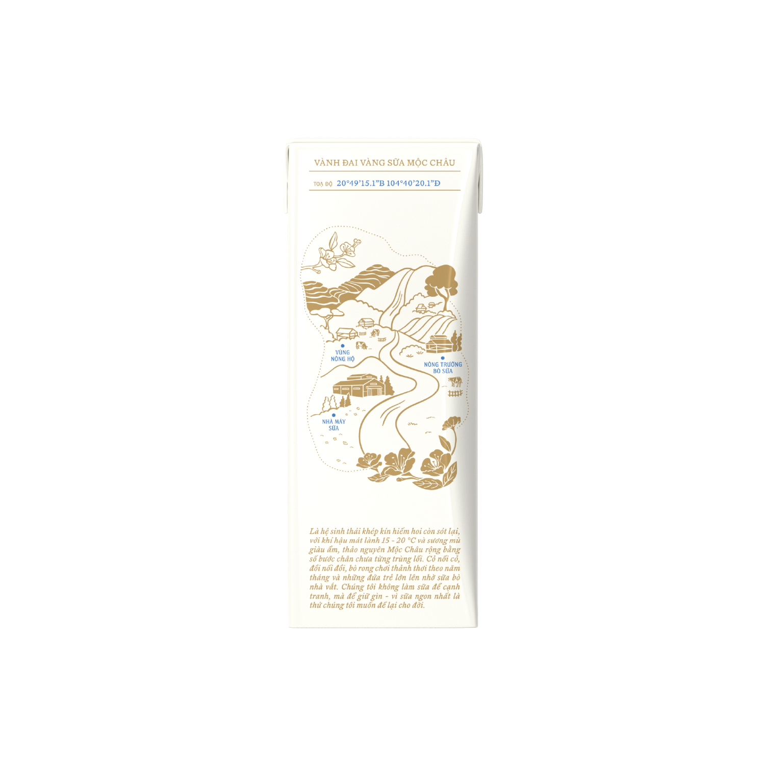 Sữa tươi tiệt trùng Mộc Châu Creamery Ít đường 180ml