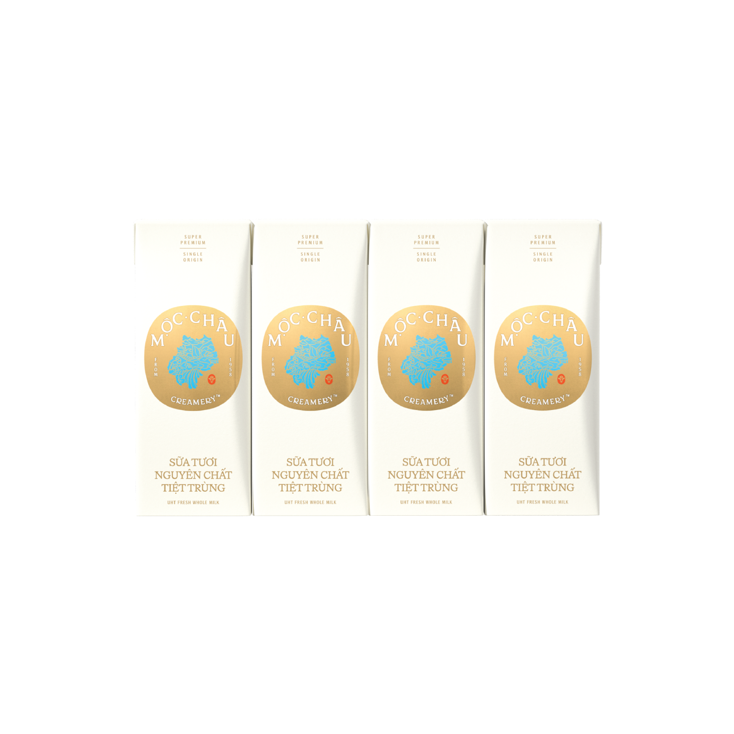 Sữa tươi tiệt trùng Mộc Châu Creamery Nguyên chất 180ml
