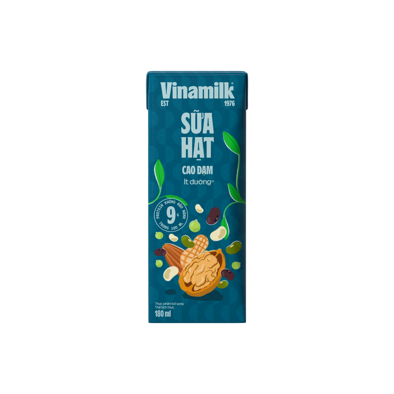 Sữa hạt Vinamilk Cao Đạm ít đường 180ml