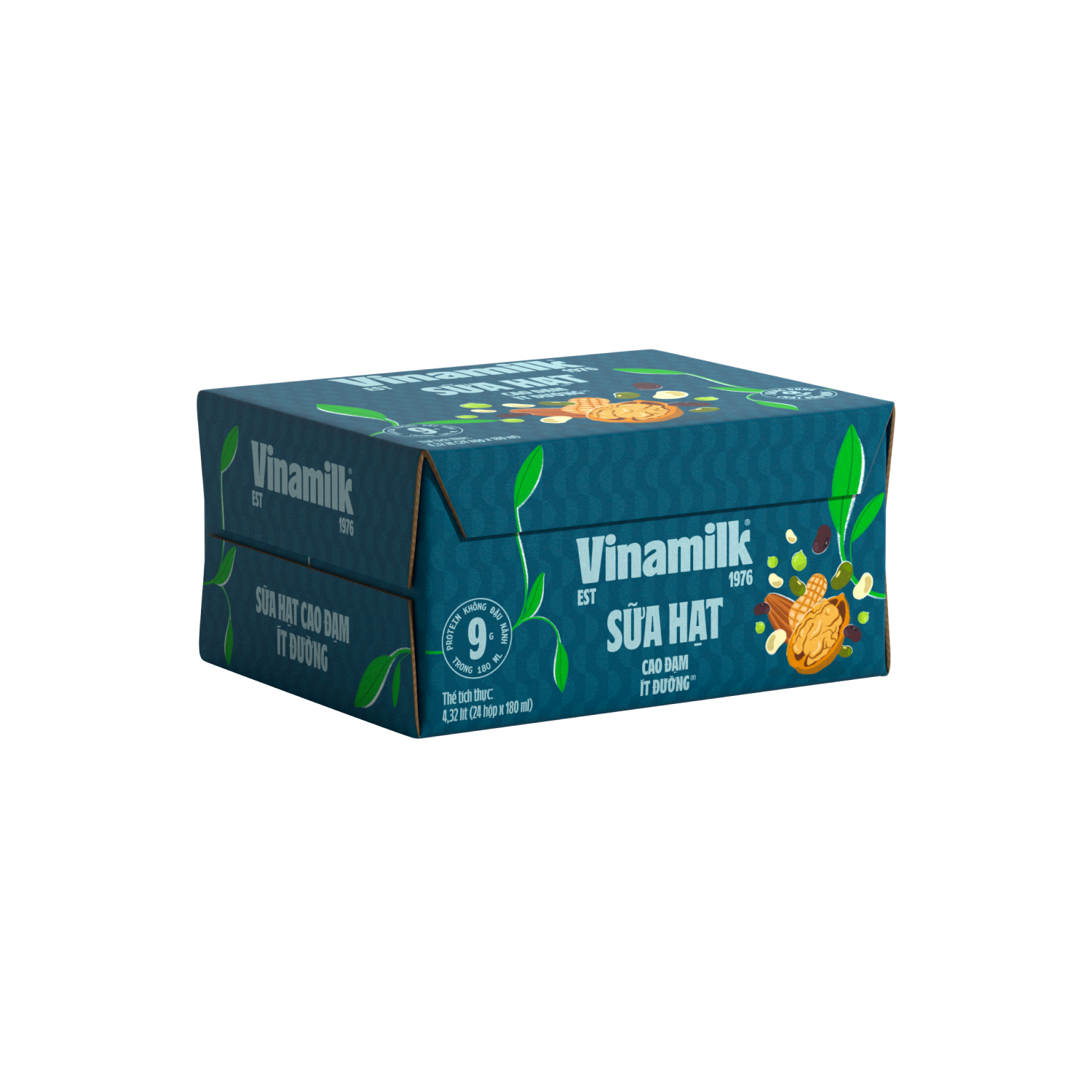 Sữa hạt Vinamilk Cao Đạm ít đường 180ml