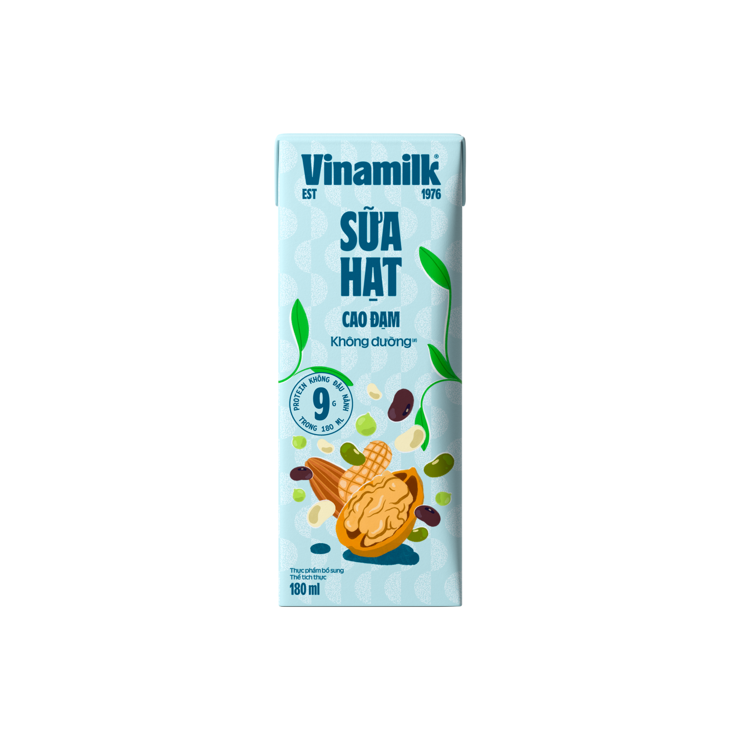 Sữa hạt Vinamilk Cao đạm không đường 180ml
