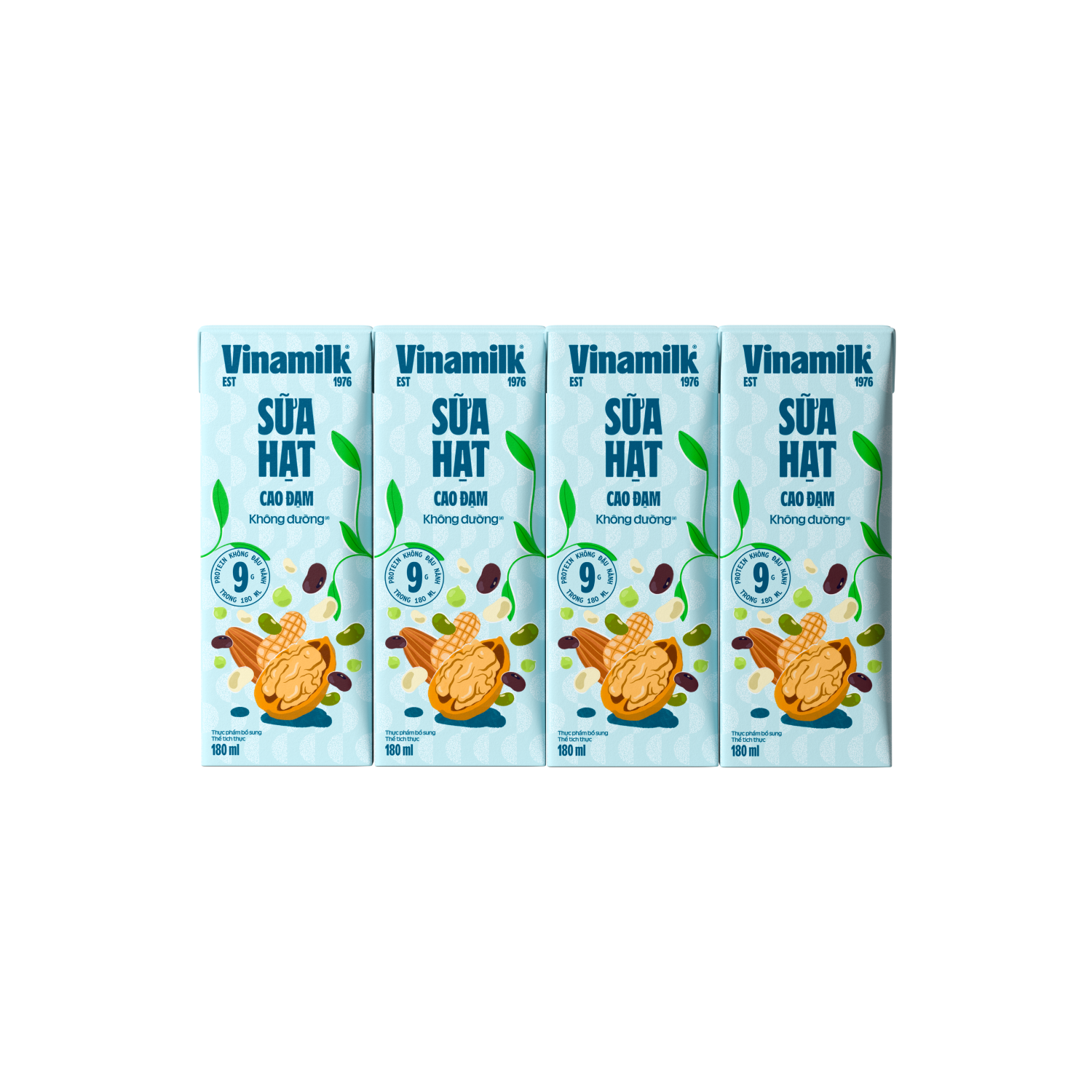 Sữa hạt Vinamilk Cao đạm không đường 180ml
