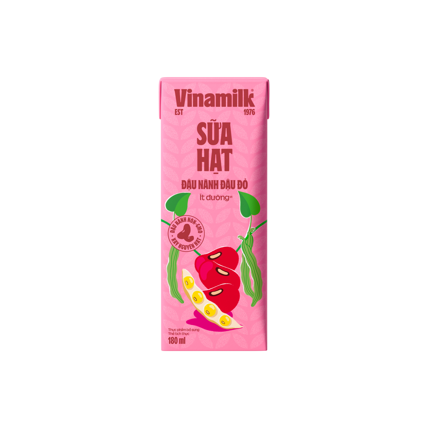 Sữa hạt Vinamilk Đậu nành Đậu đỏ 180ml