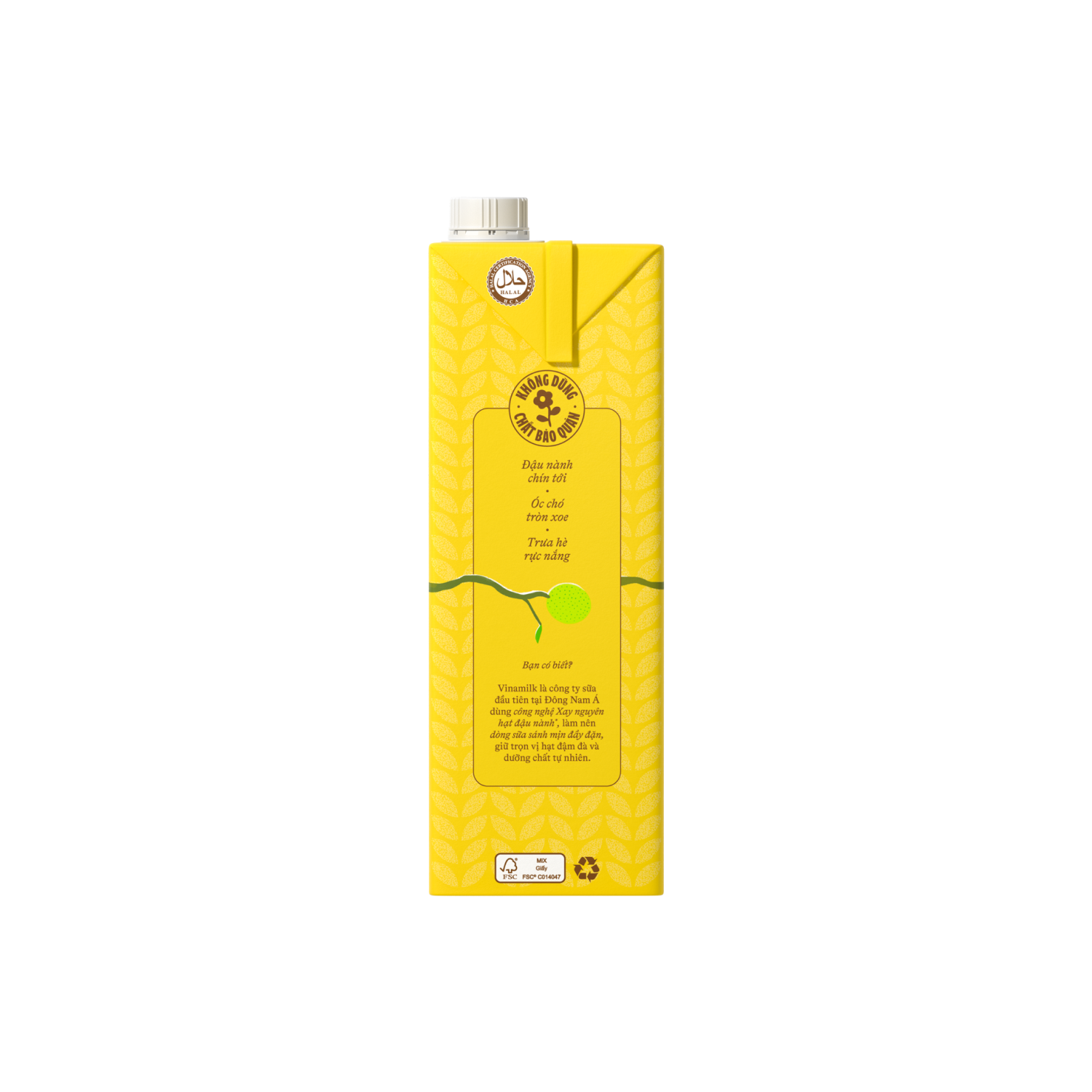 Sữa hạt Vinamilk Đậu nành Óc chó 1L