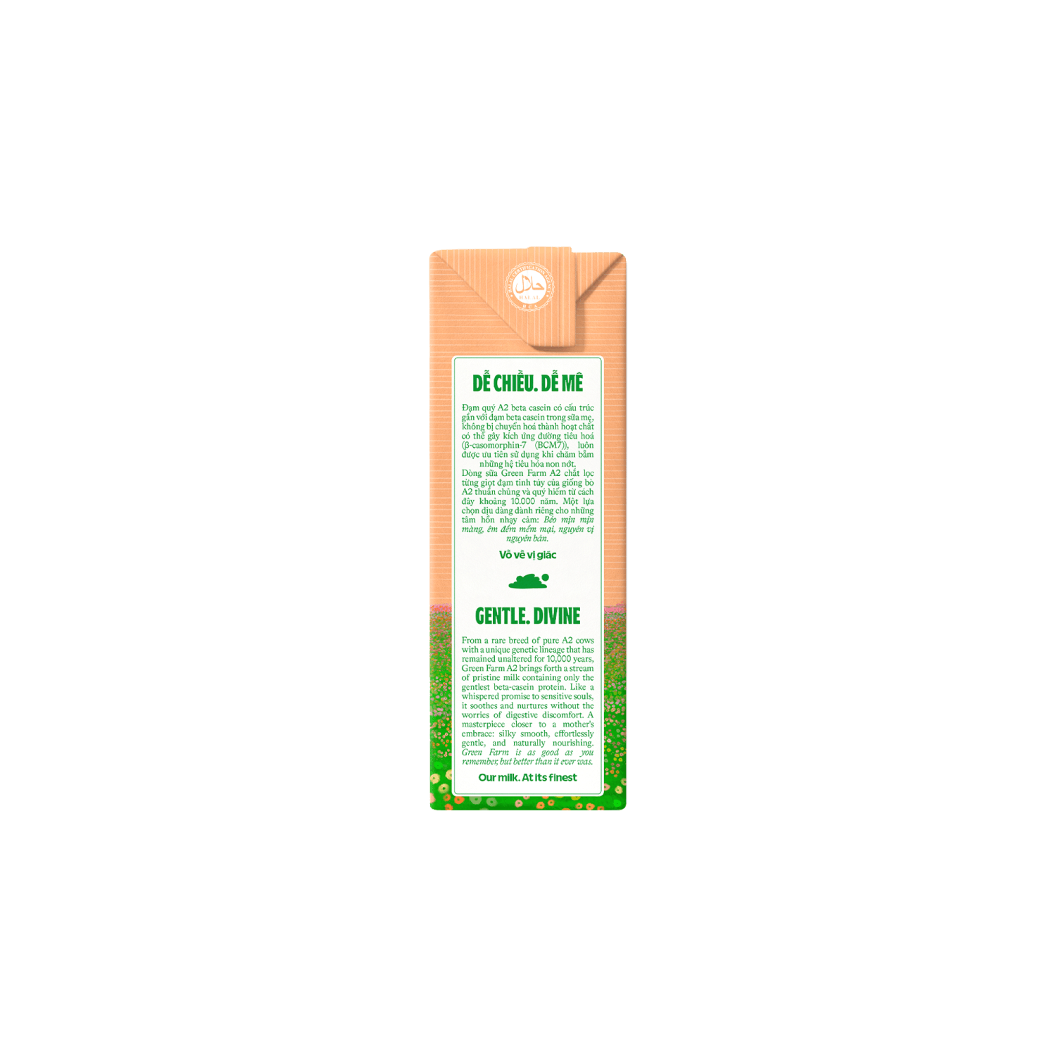 Sữa tươi tiệt trùng Green Farm A2 không đường 110ml