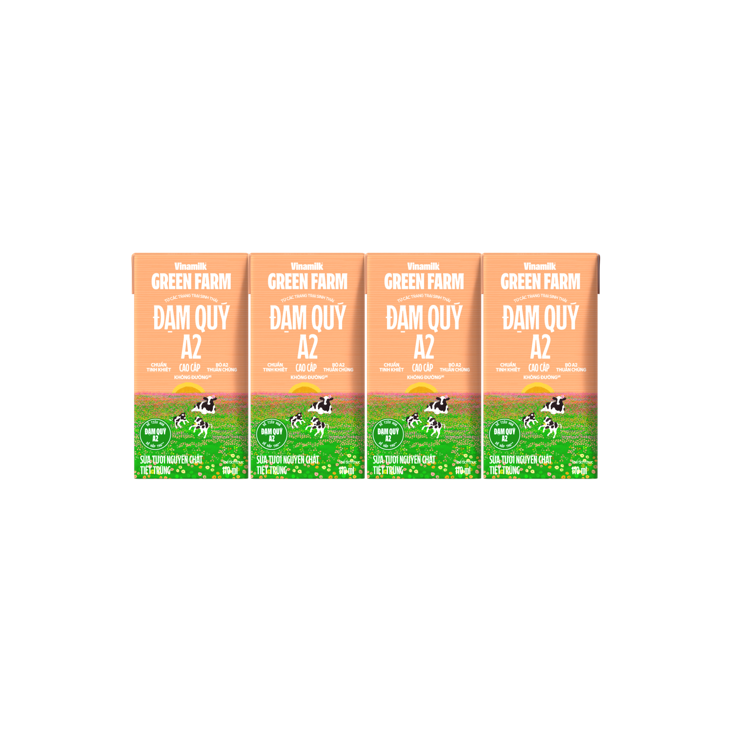 UHT Fresh Milk Green Farm Unsweetened A2 Protein 110ml