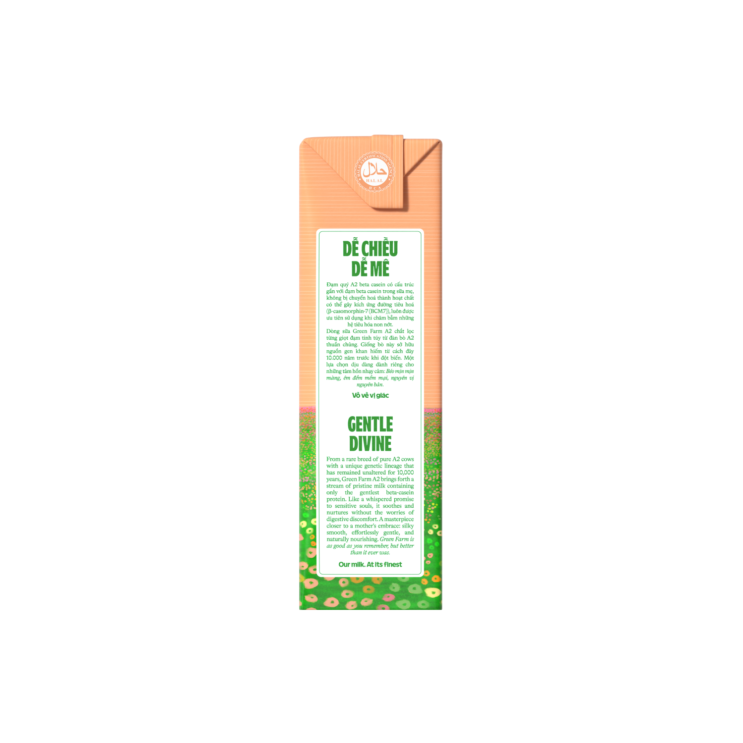 Sữa tươi tiệt trùng Green Farm A2 không đường 180ml