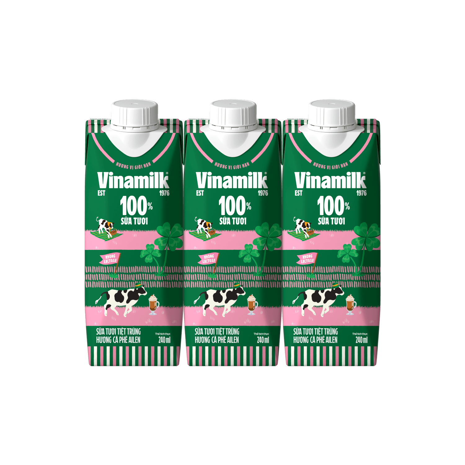 UHT Fresh Milk 100% Irish Coffee Flavor 240ml