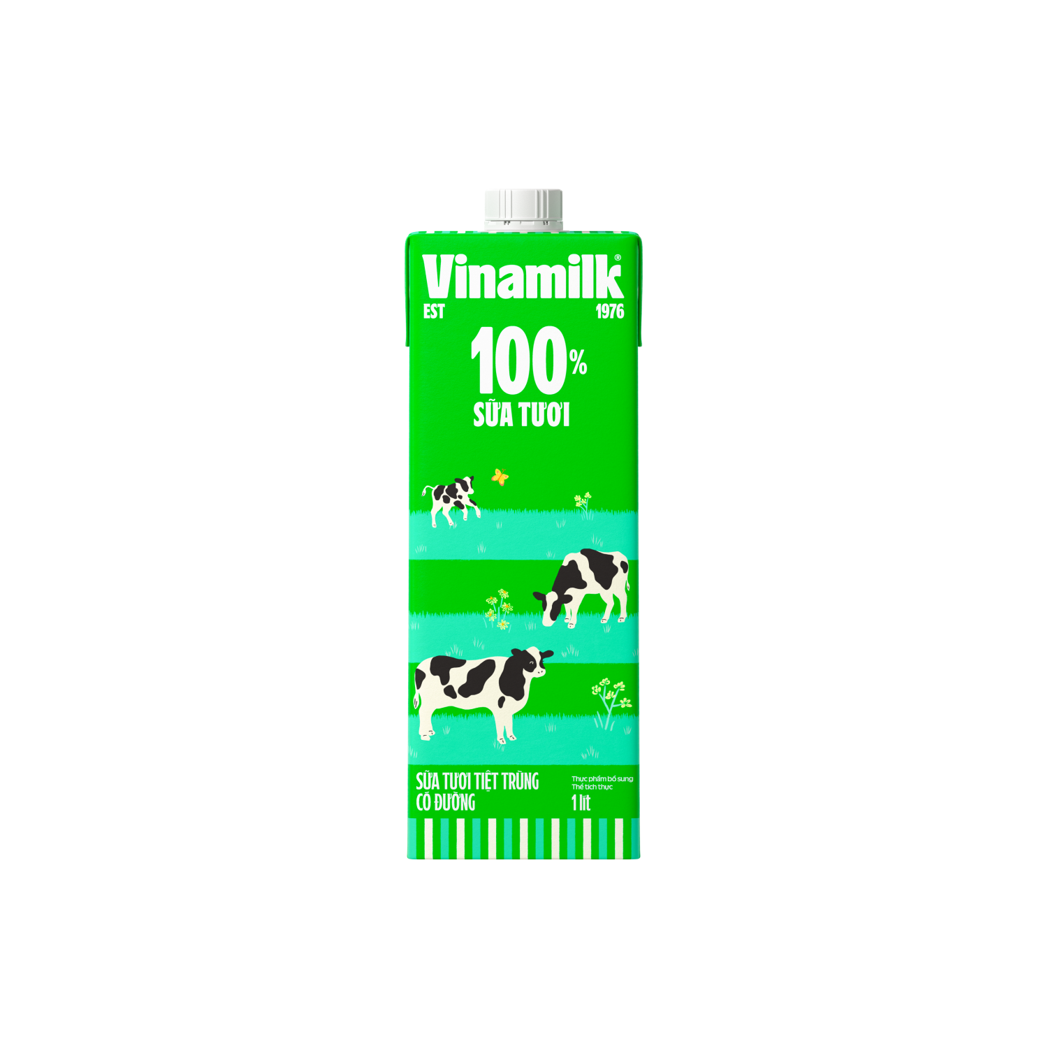 Sữa tươi tiệt trùng 100% Có đường 1L Thùng 12 hộp