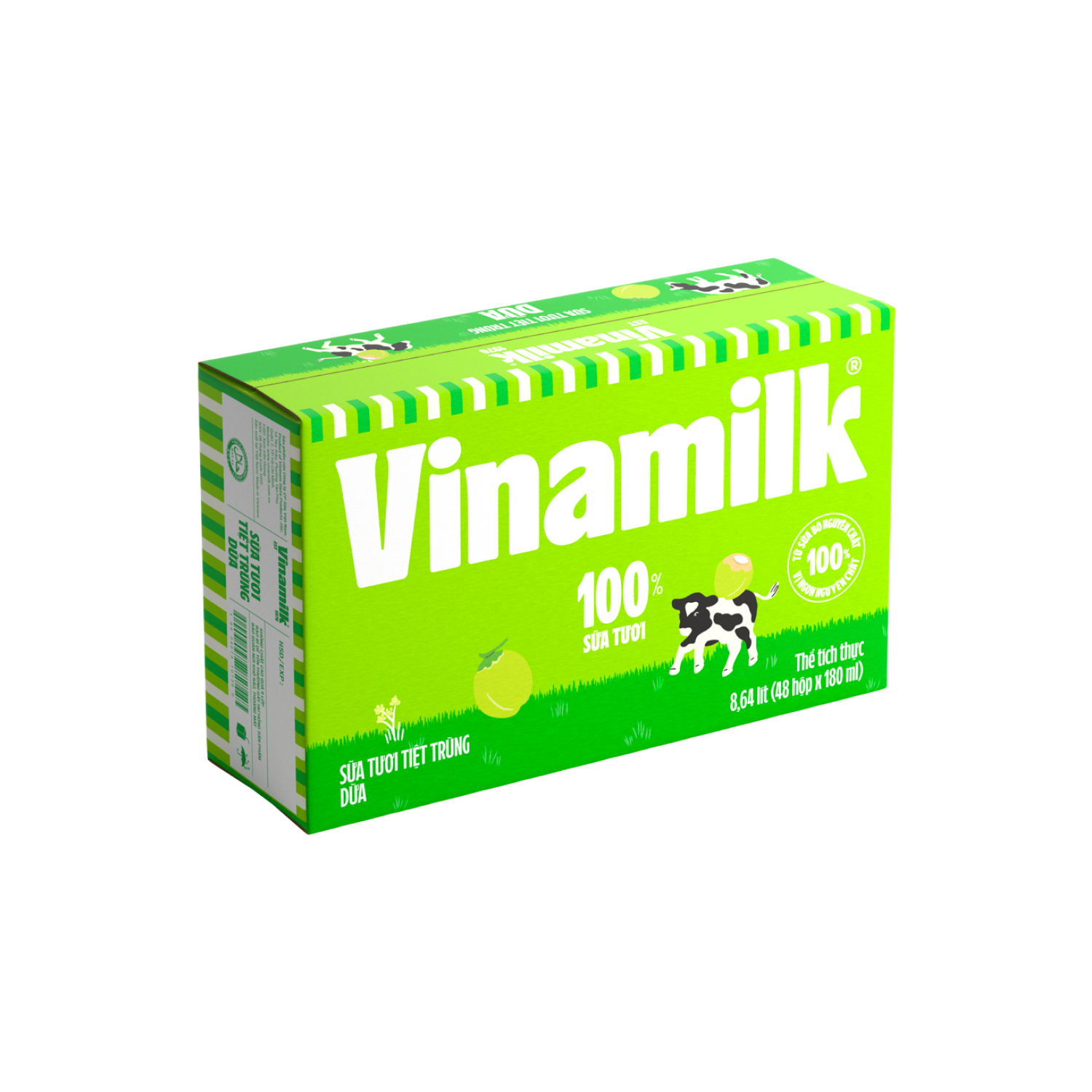 Sữa tươi tiệt trùng 100% Dừa 180ml