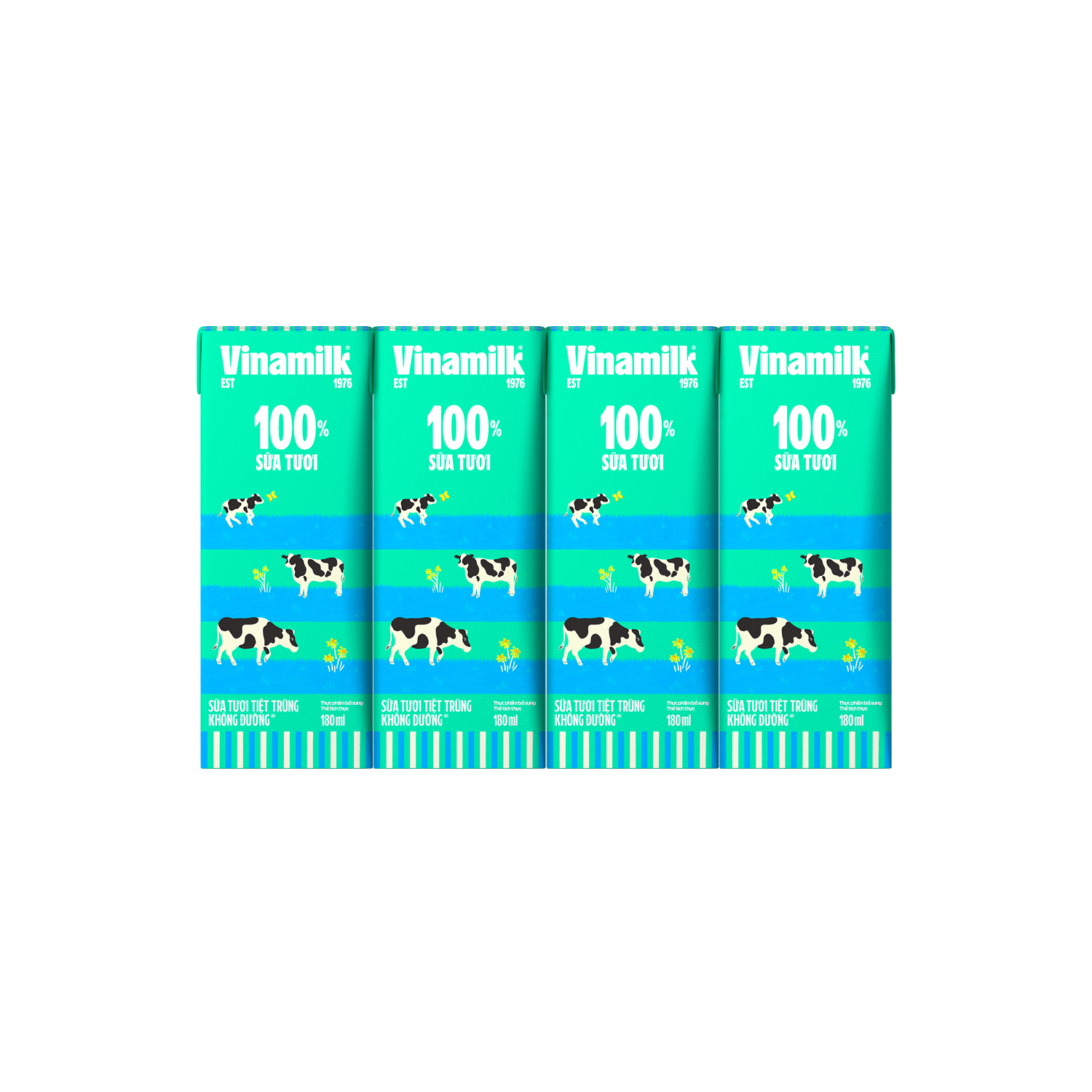 UHT Fresh Milk 100% Unsweetened 180ml