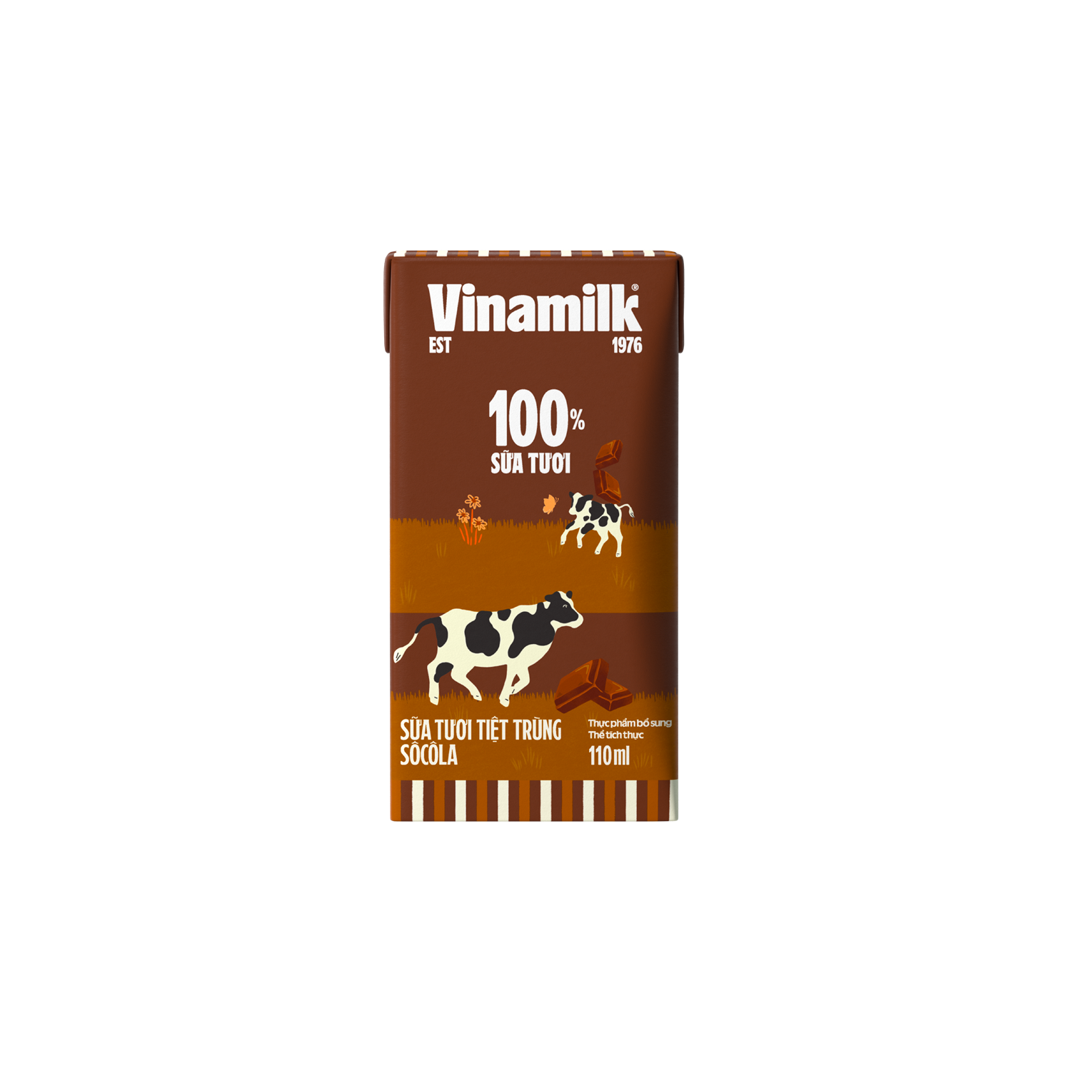 UHT Fresh Milk 100% Chocolate 110ml Carton of 48 Boxes