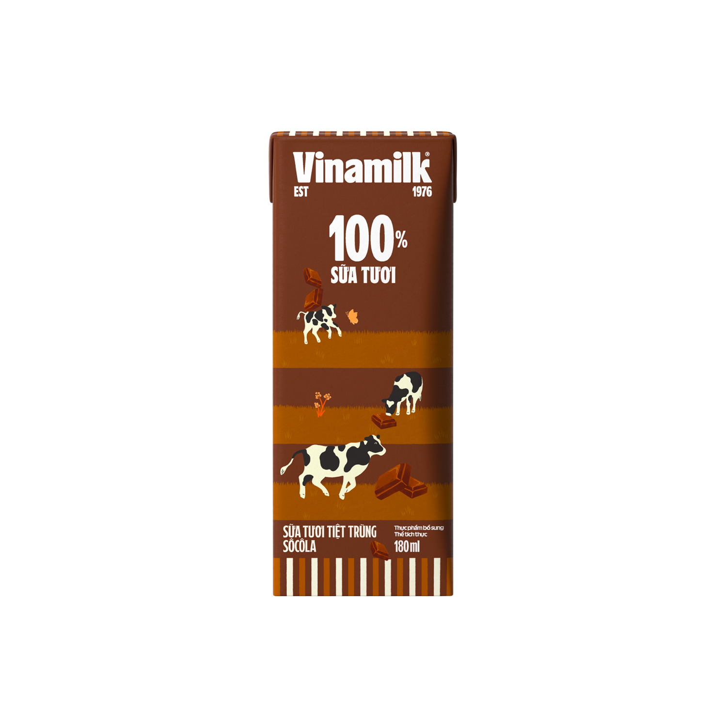 Sữa tươi tiệt trùng 100% Sôcôla 180ml