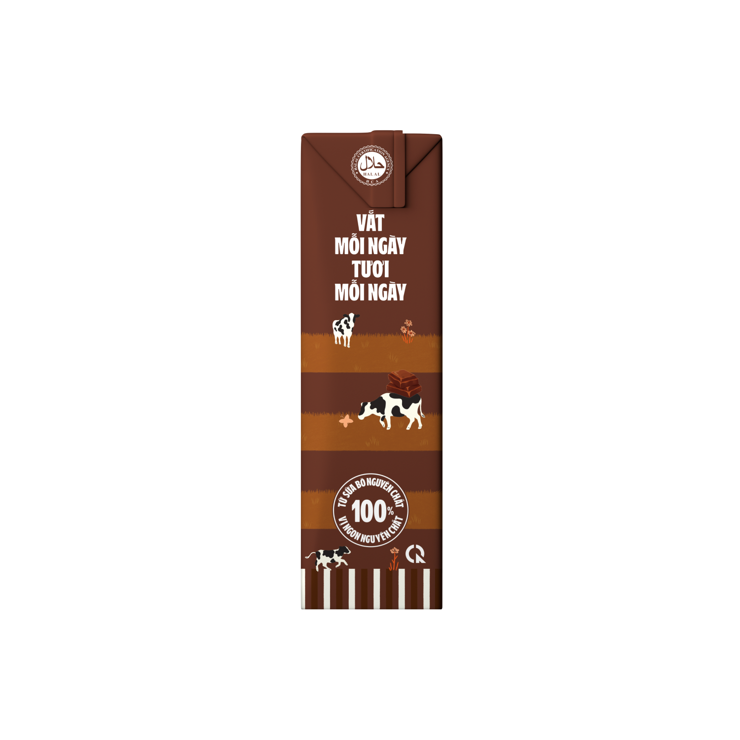 Sữa tươi tiệt trùng 100% Tách béo sôcôla 180ml