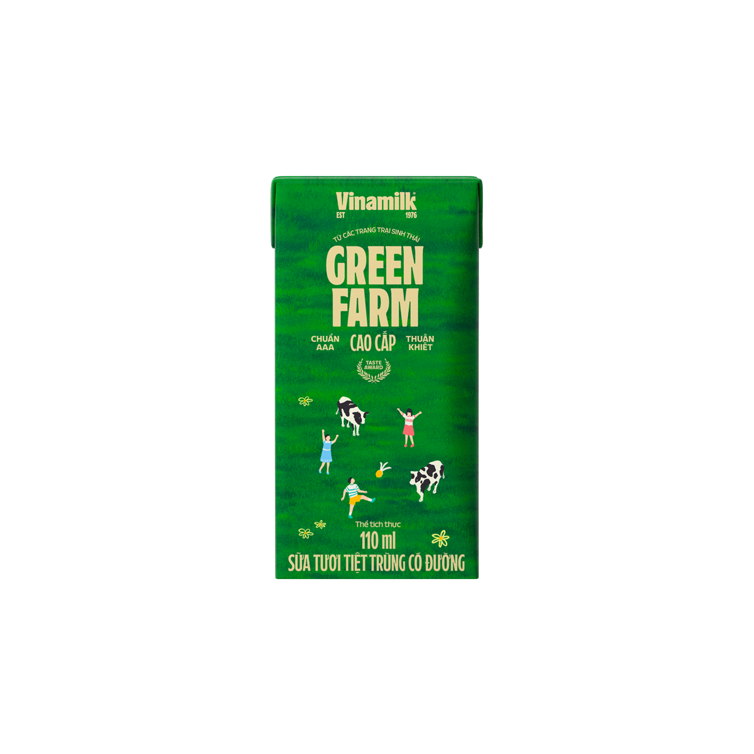 UHT Fresh Milk Green Farm Sweetened 110ml