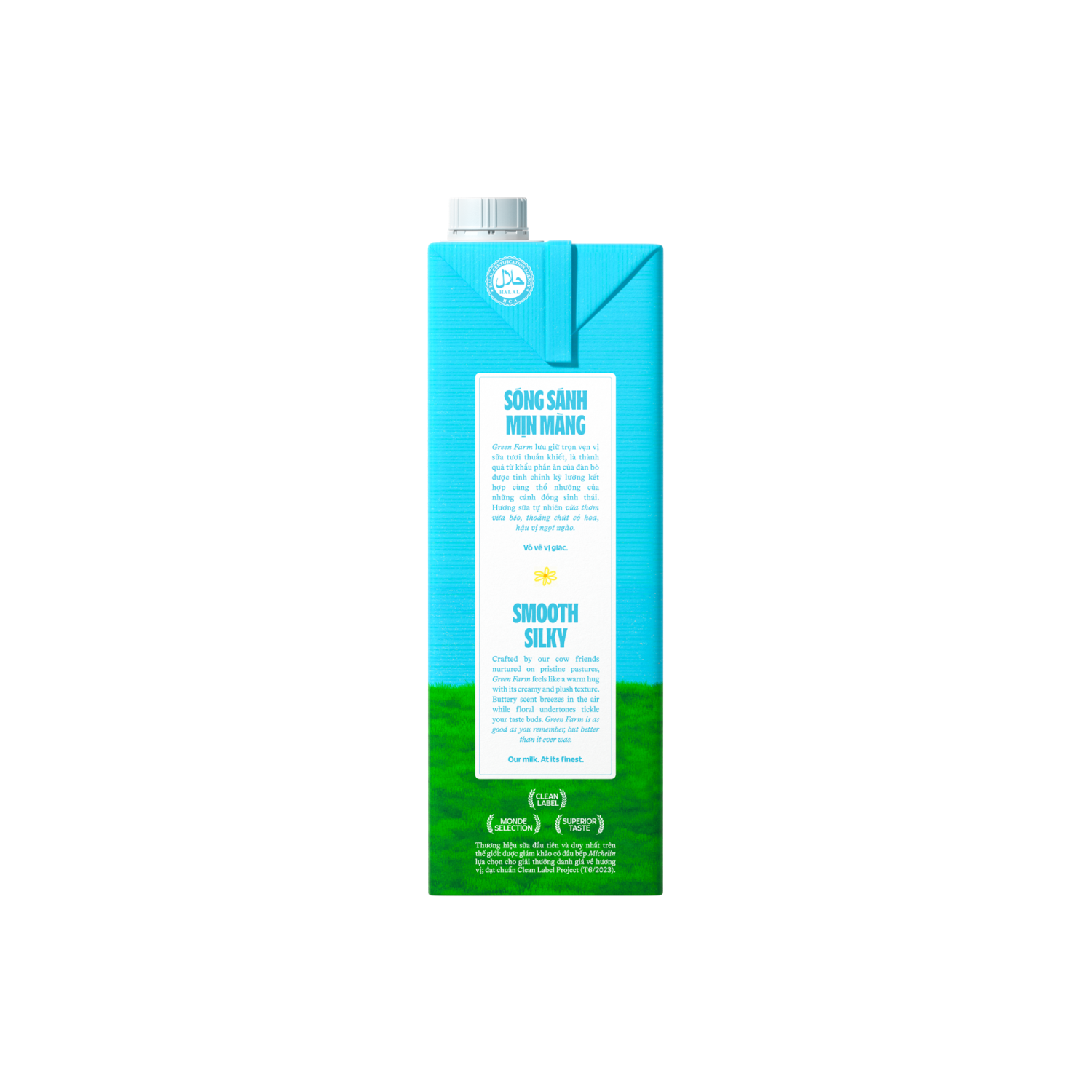Sữa tươi tiệt trùng Green Farm Không đường 1L