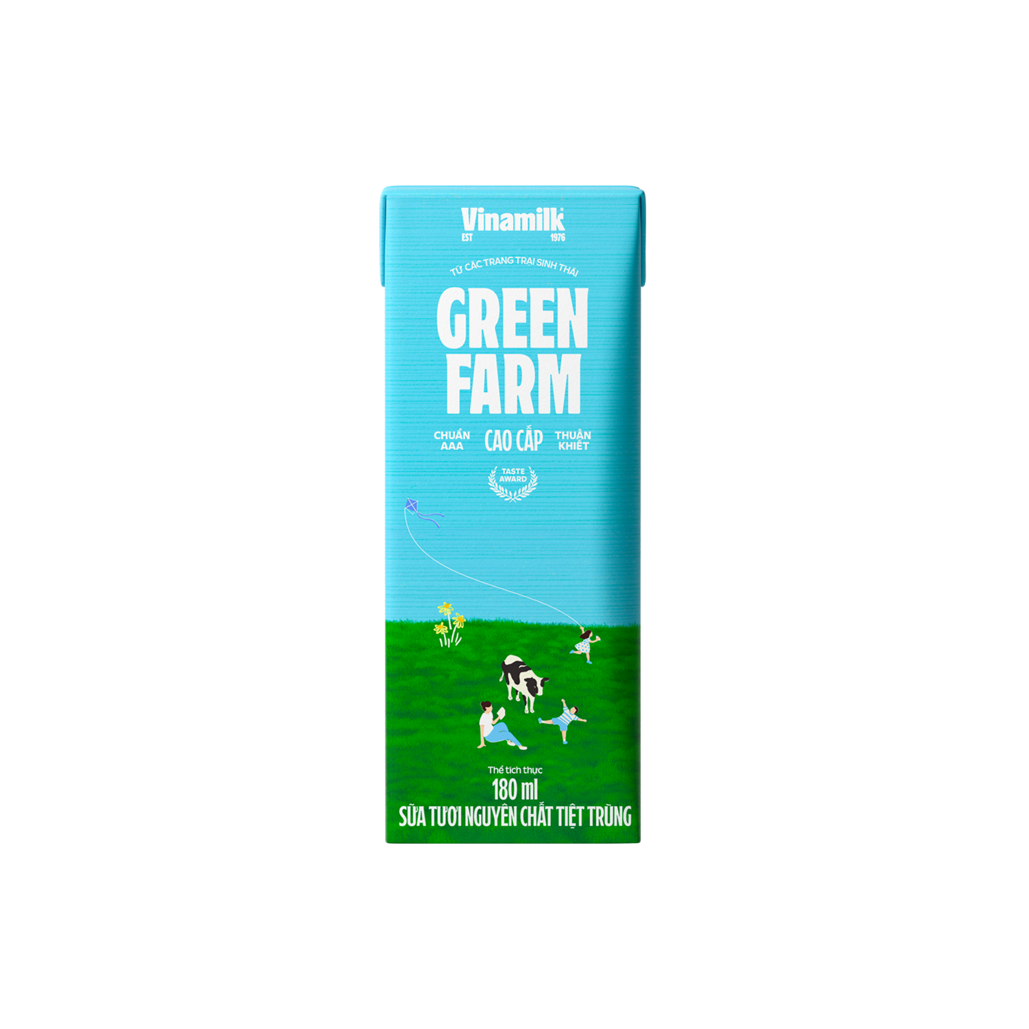 UHT Fresh Milk Green Farm Unsweetened 180ml
