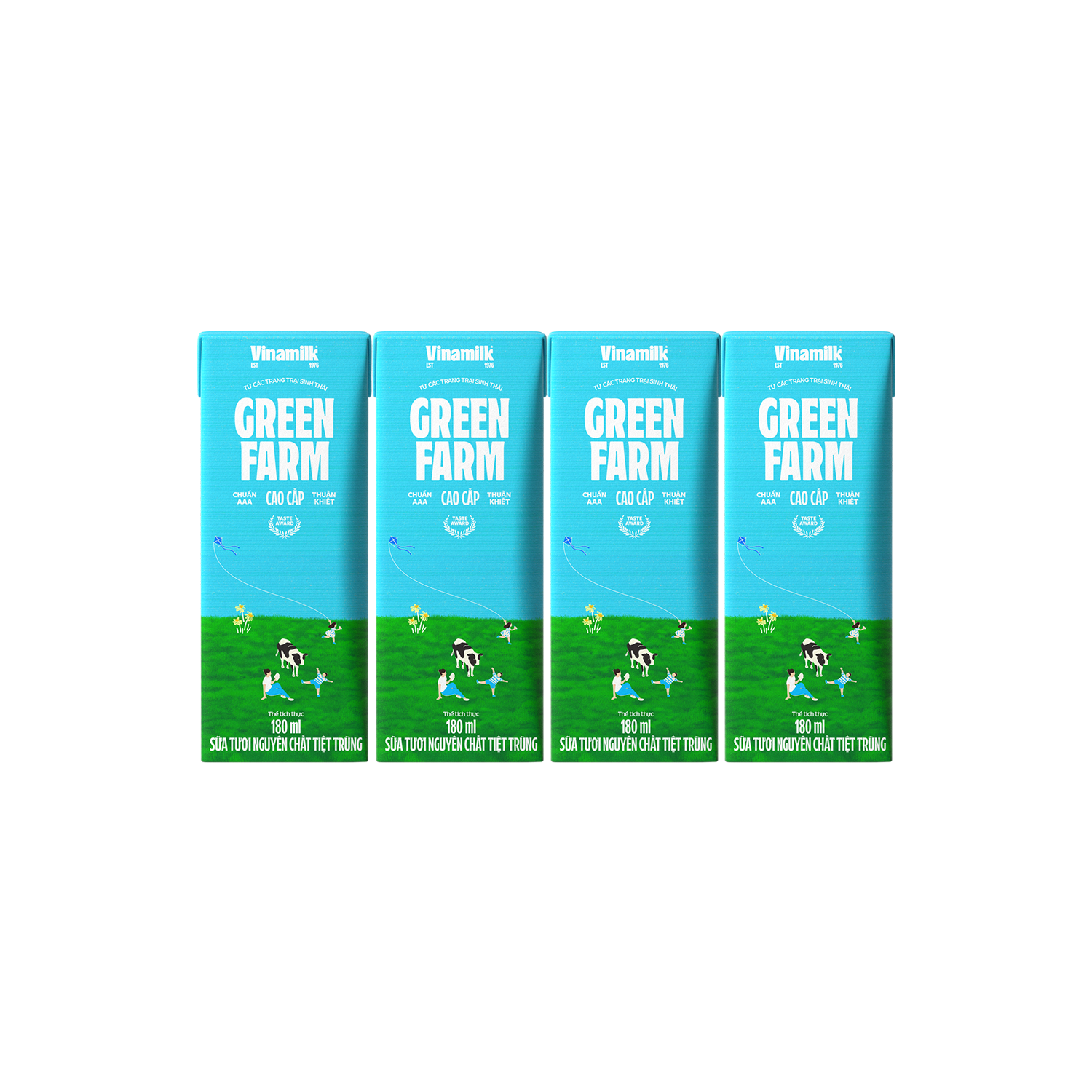 UHT Fresh Milk Green Farm Unsweetened 180ml